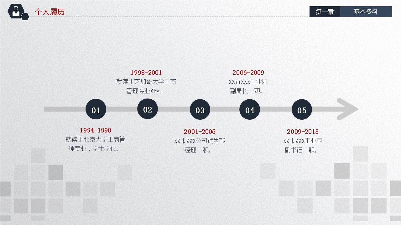 简洁的工作竞聘ppt模板