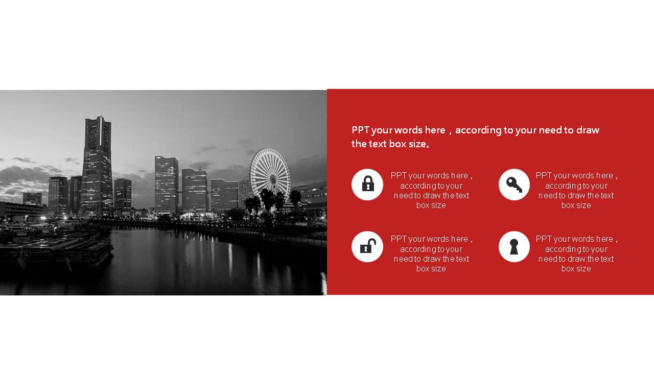 红黑商务杂志风商业计划ppt模板