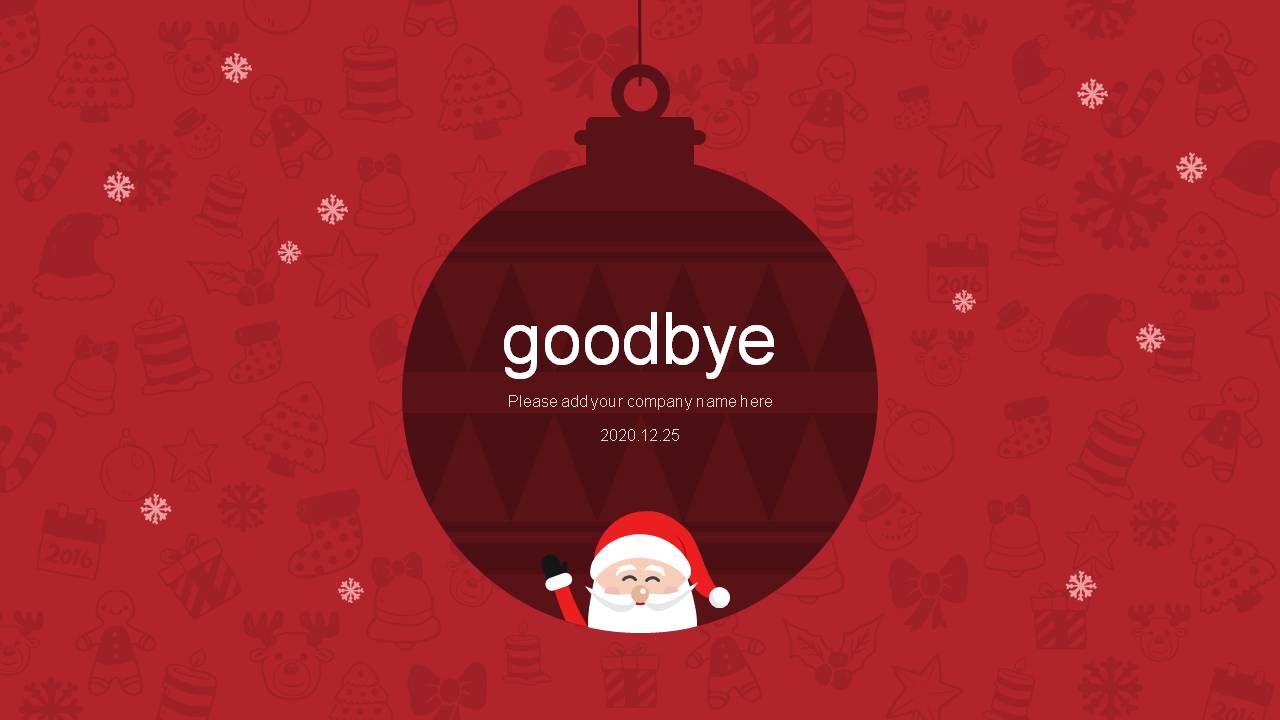 圣诞节ppt模板动态