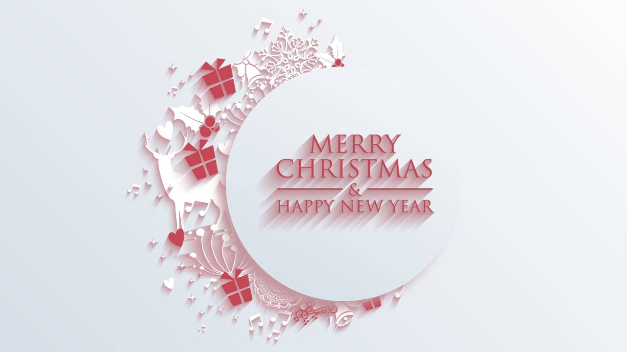 粉红色圣诞节的ppt模板