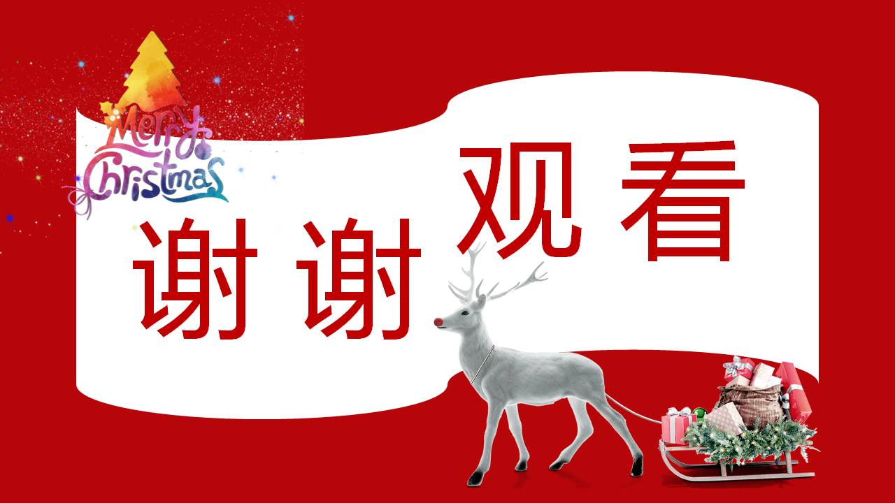 UI圣诞节清河策划案ppt模板