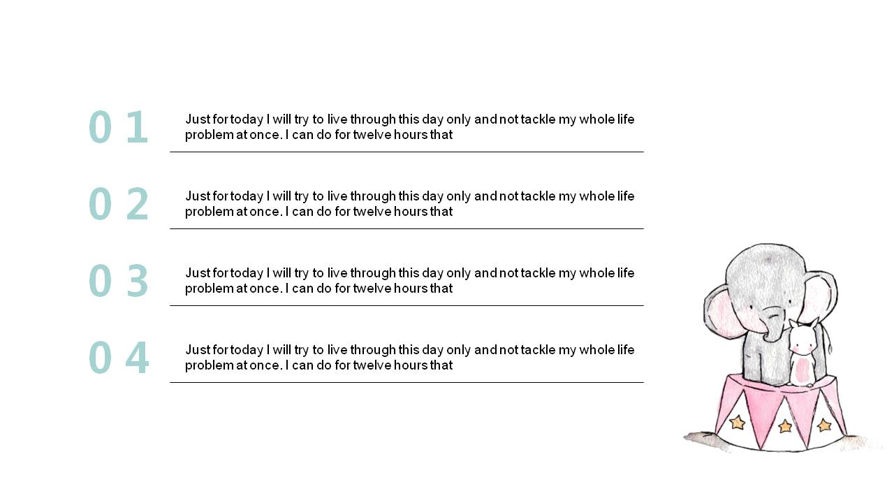 卡通小动物可爱的ppt模板