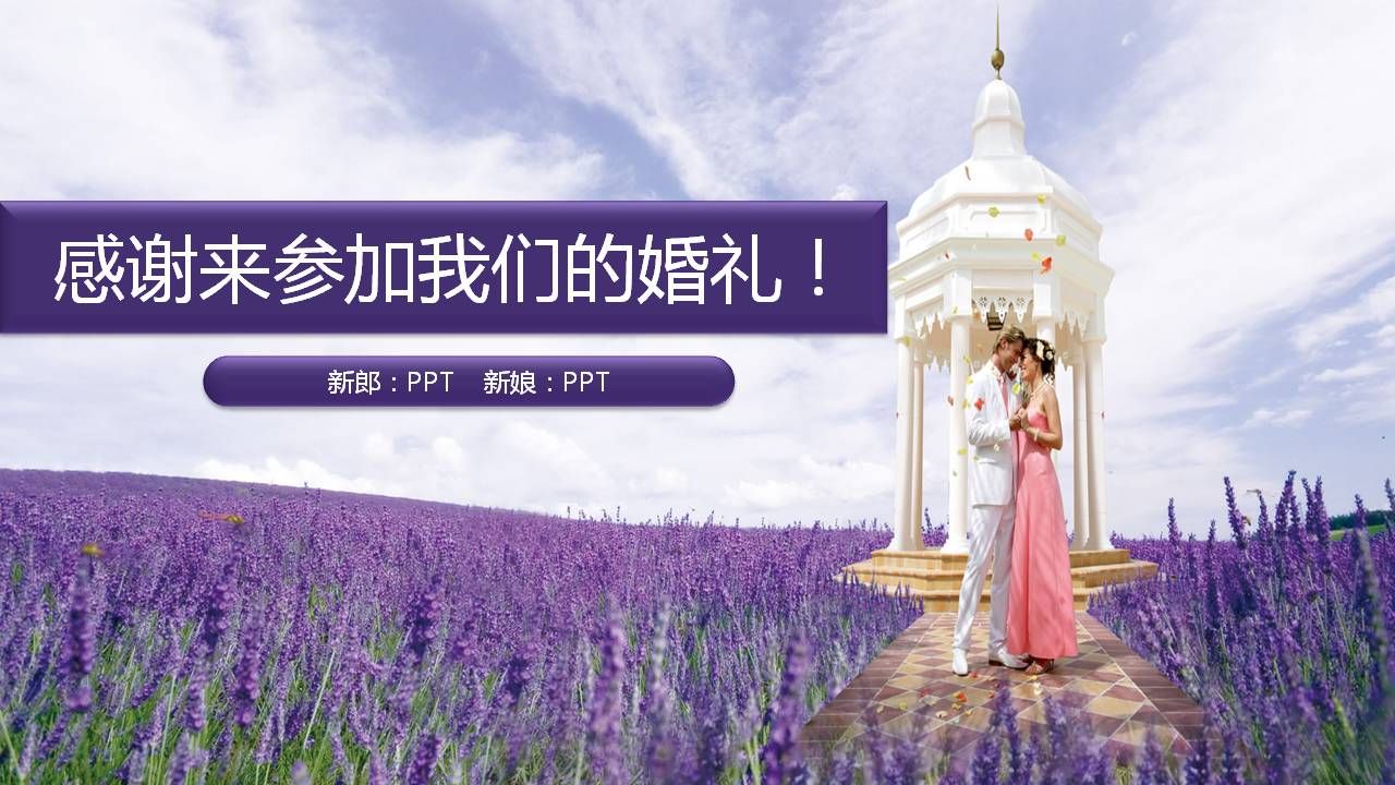 艺匠婚礼的ppt模板