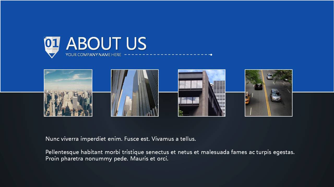 点线企业高端介绍ppt模板