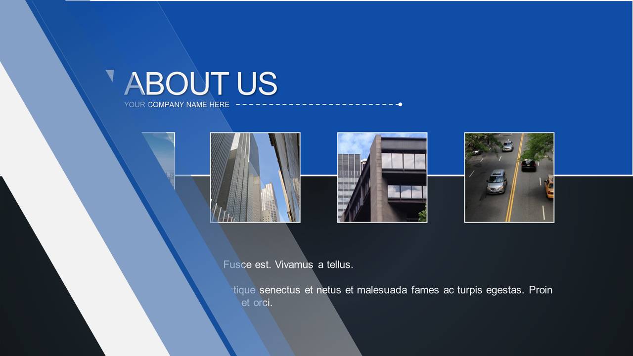 点线企业高端介绍ppt模板