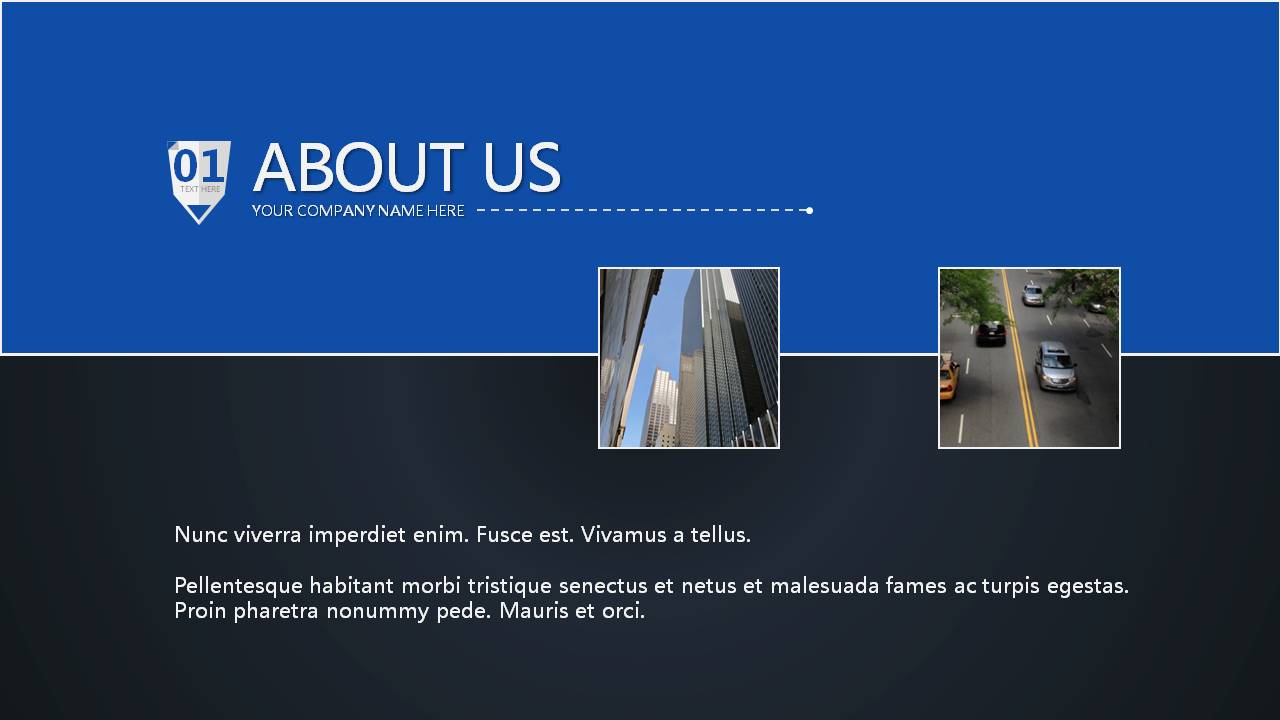 点线企业高端介绍ppt模板