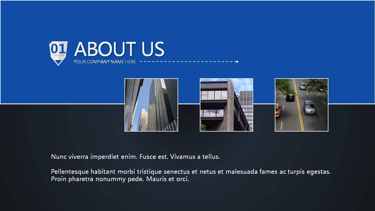 点线企业高端介绍ppt模板