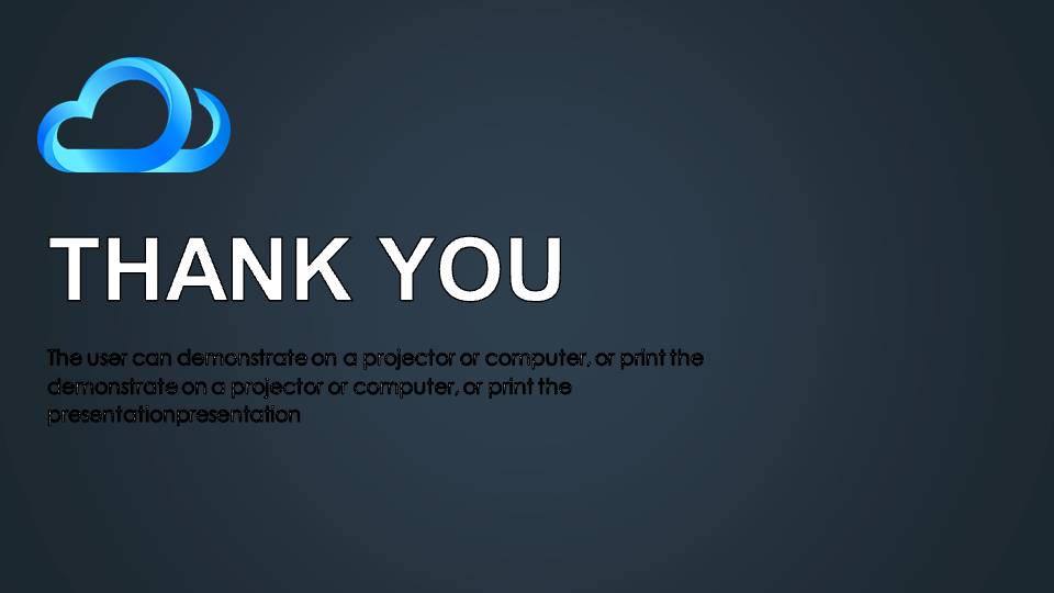 简洁的云计算ppt模板