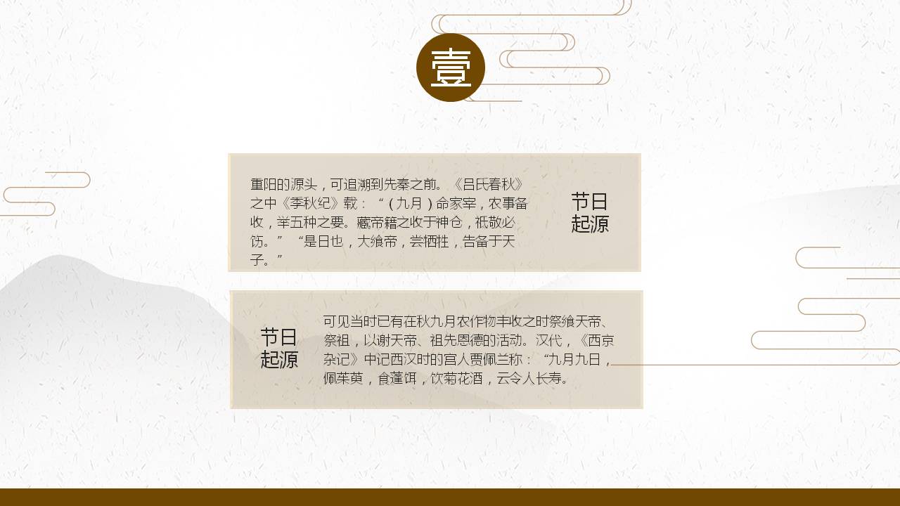 金婚碰上重阳节ppt模板