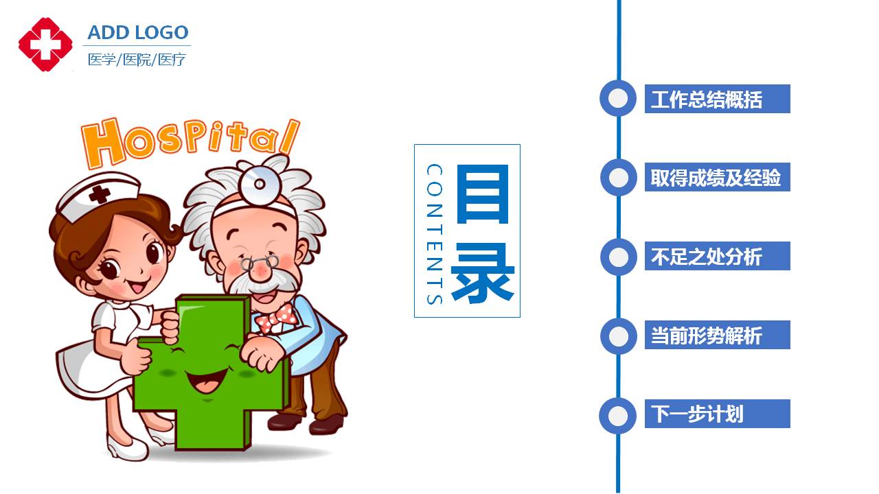 多彩的医药行业ppt模板