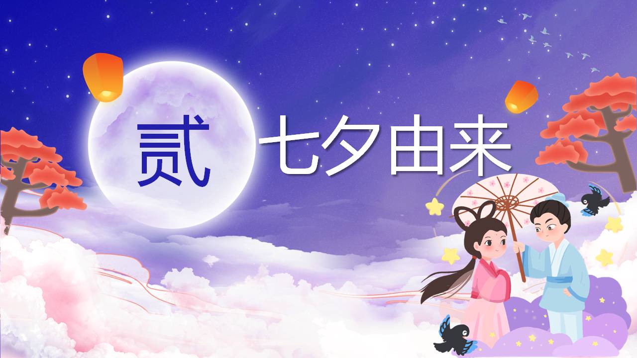 传统七夕节日ppt模板