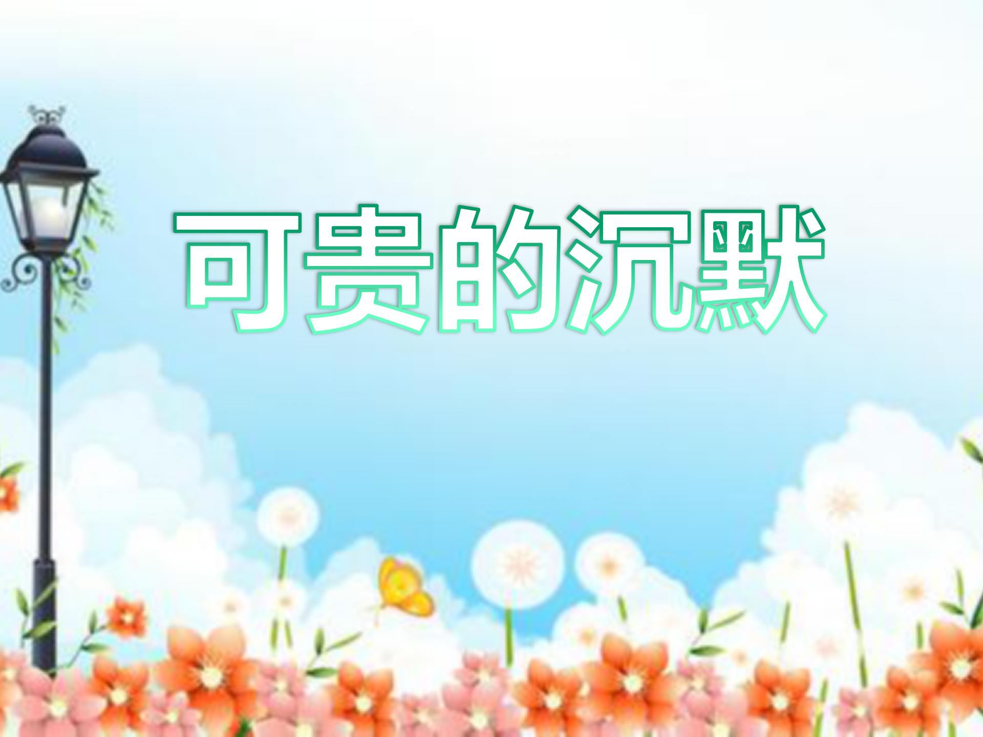 《可贵的沉默》PPT课件5