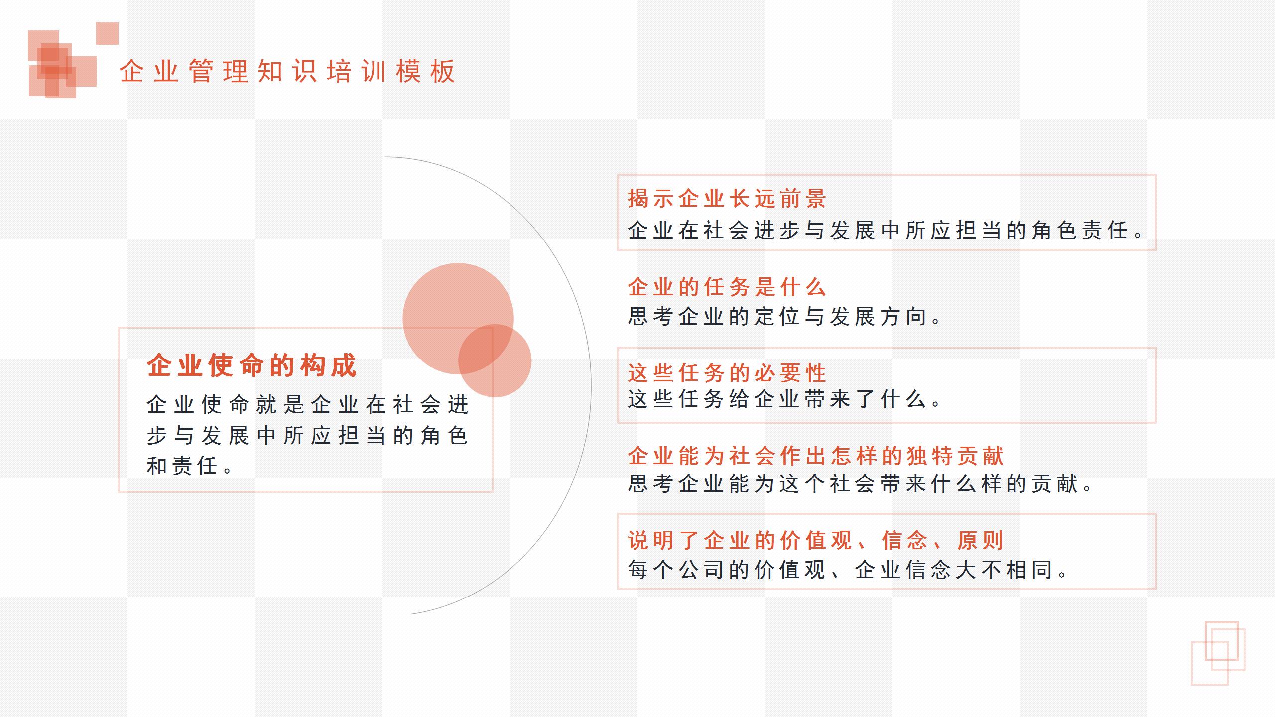 使命与目标追求的ppt模板