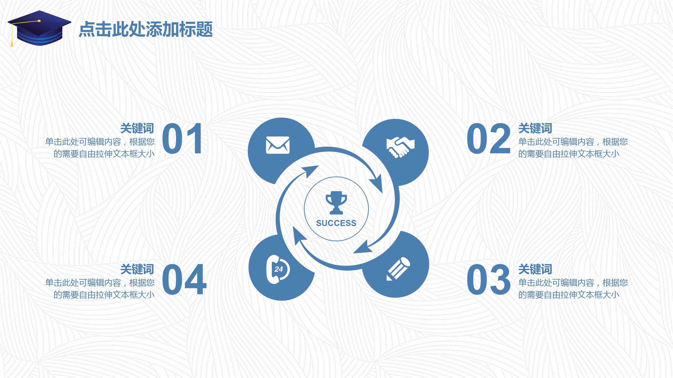 简约的学术报告ppt模板