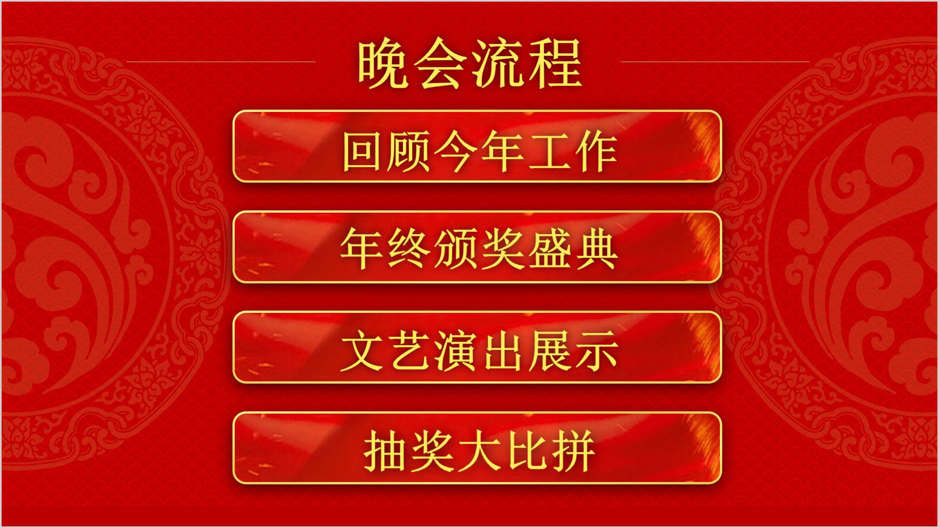 喜庆的元旦晚会ppt模板