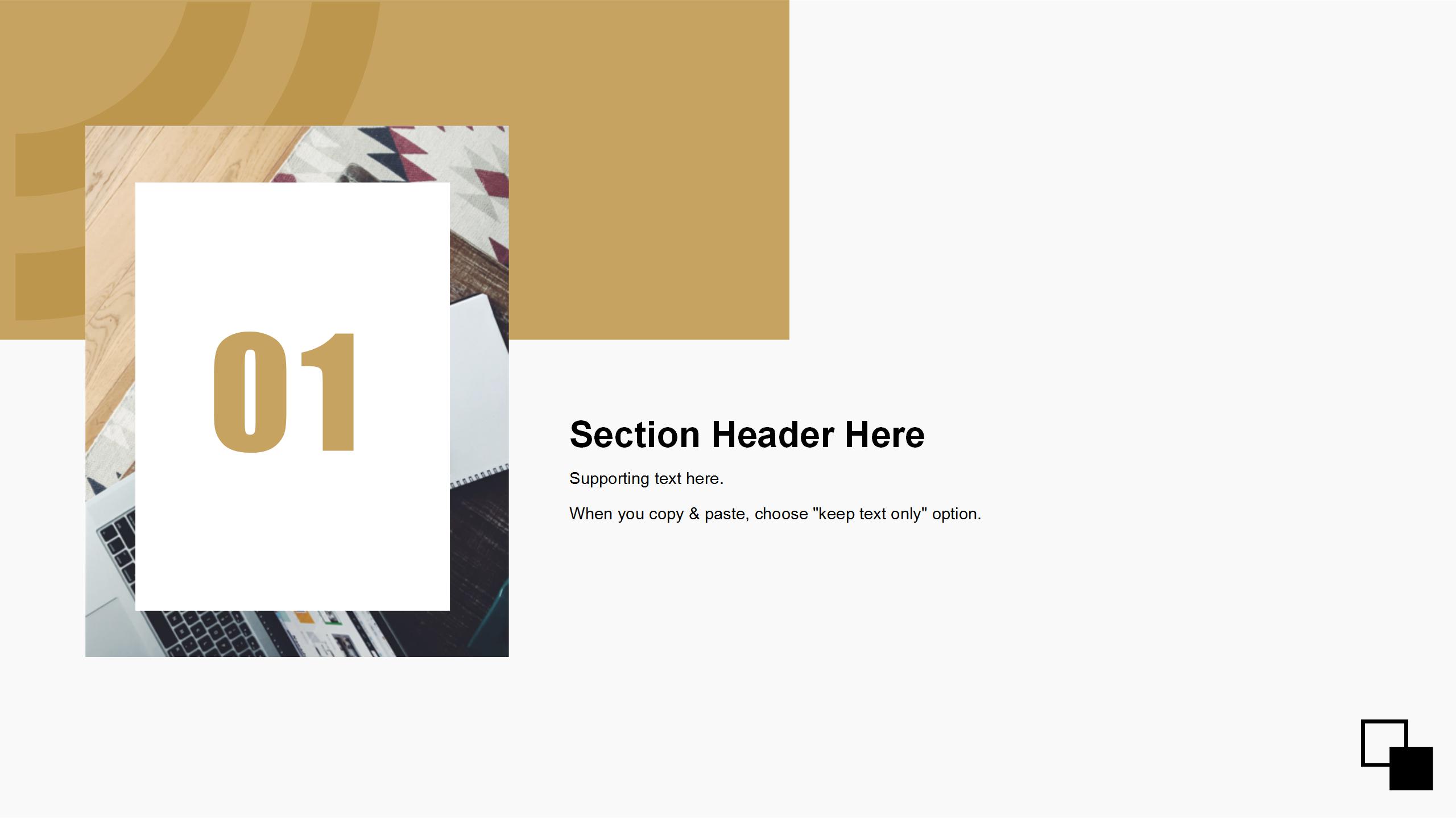 金色高贵的杂志风商务工作ppt模板