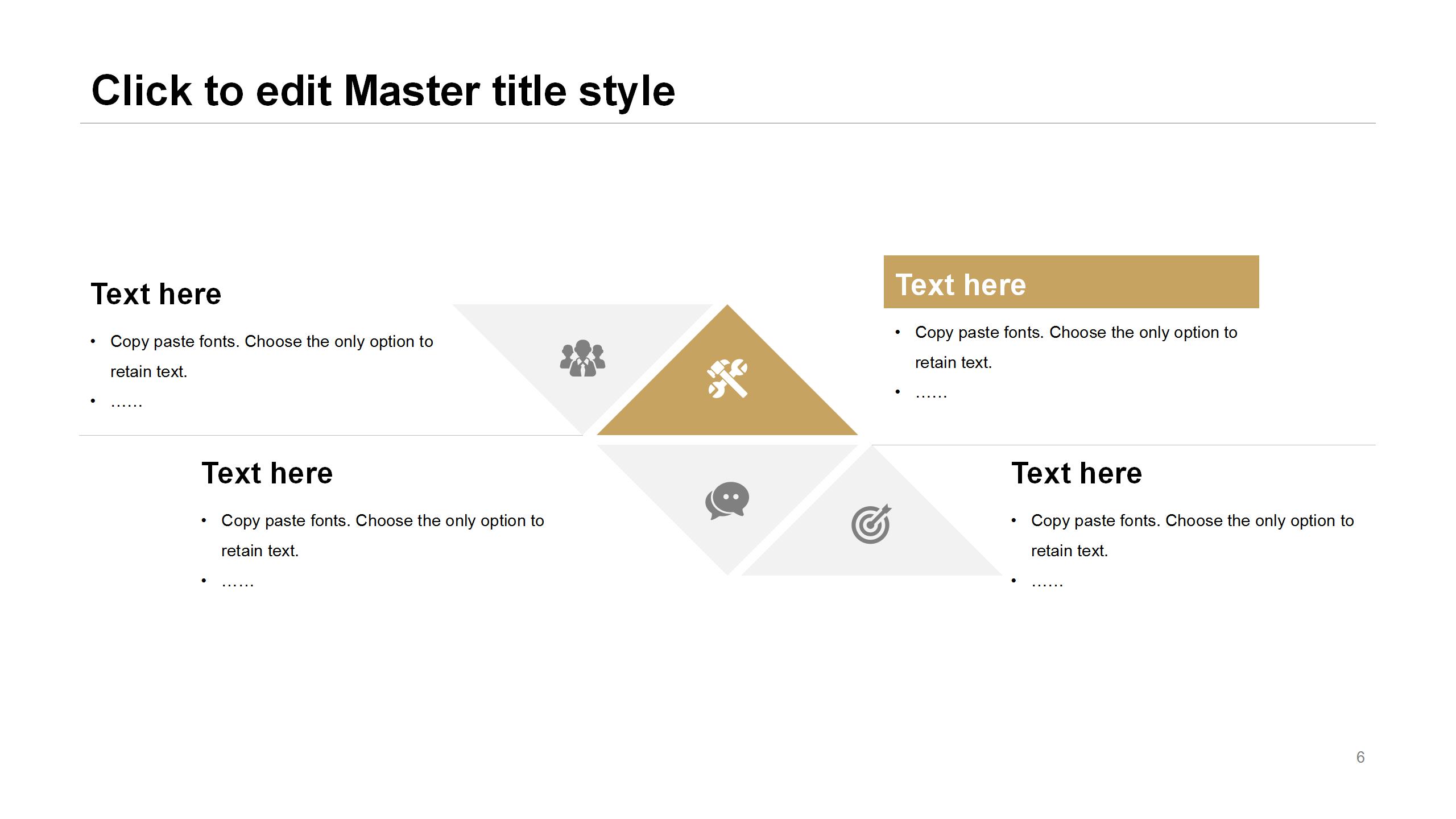 金色高贵的杂志风商务工作ppt模板