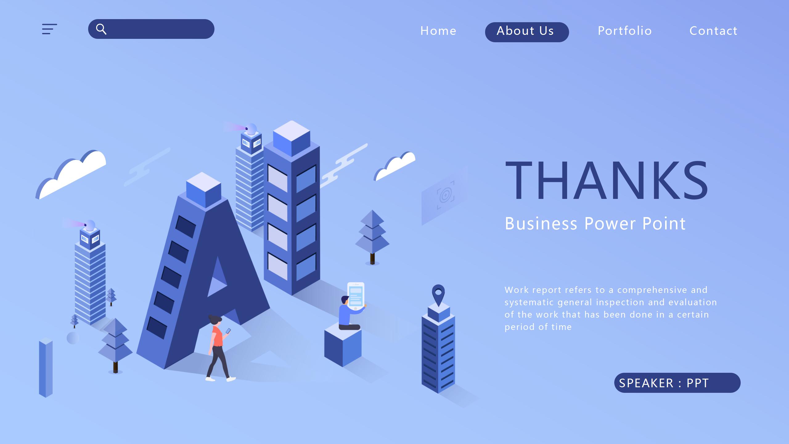 AI创意主题ppt模板