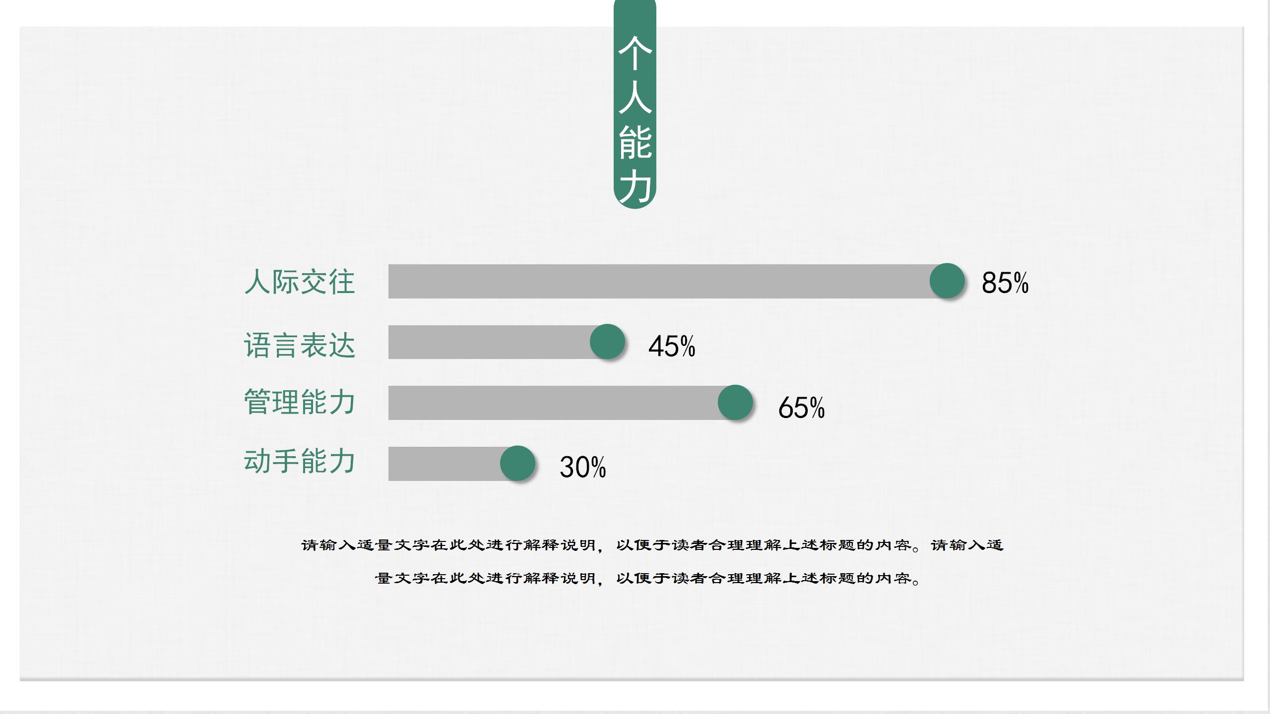 小清新水墨古典个人简历ppt模板