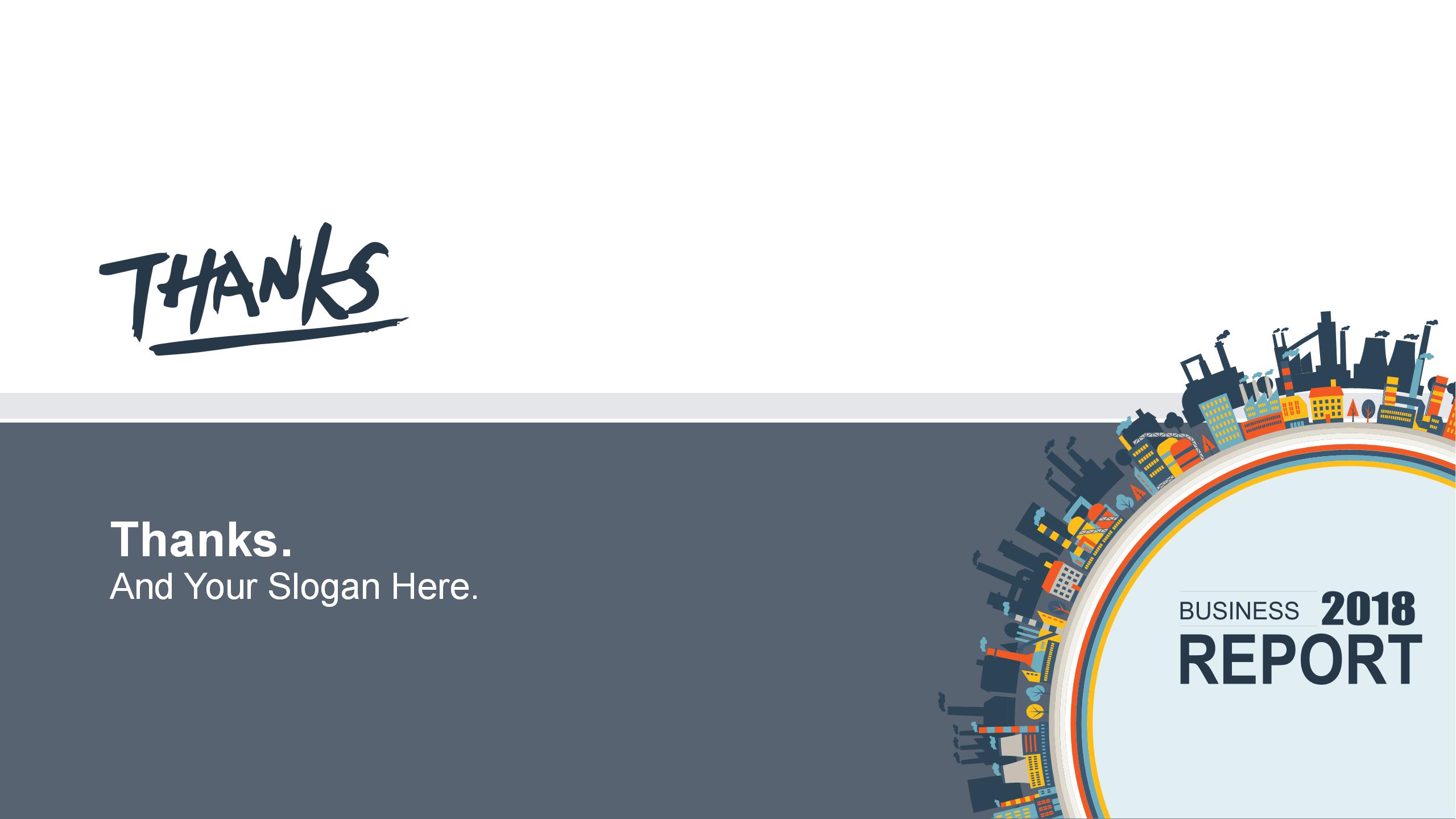 创意图标扁平化的建筑工程ppt模板