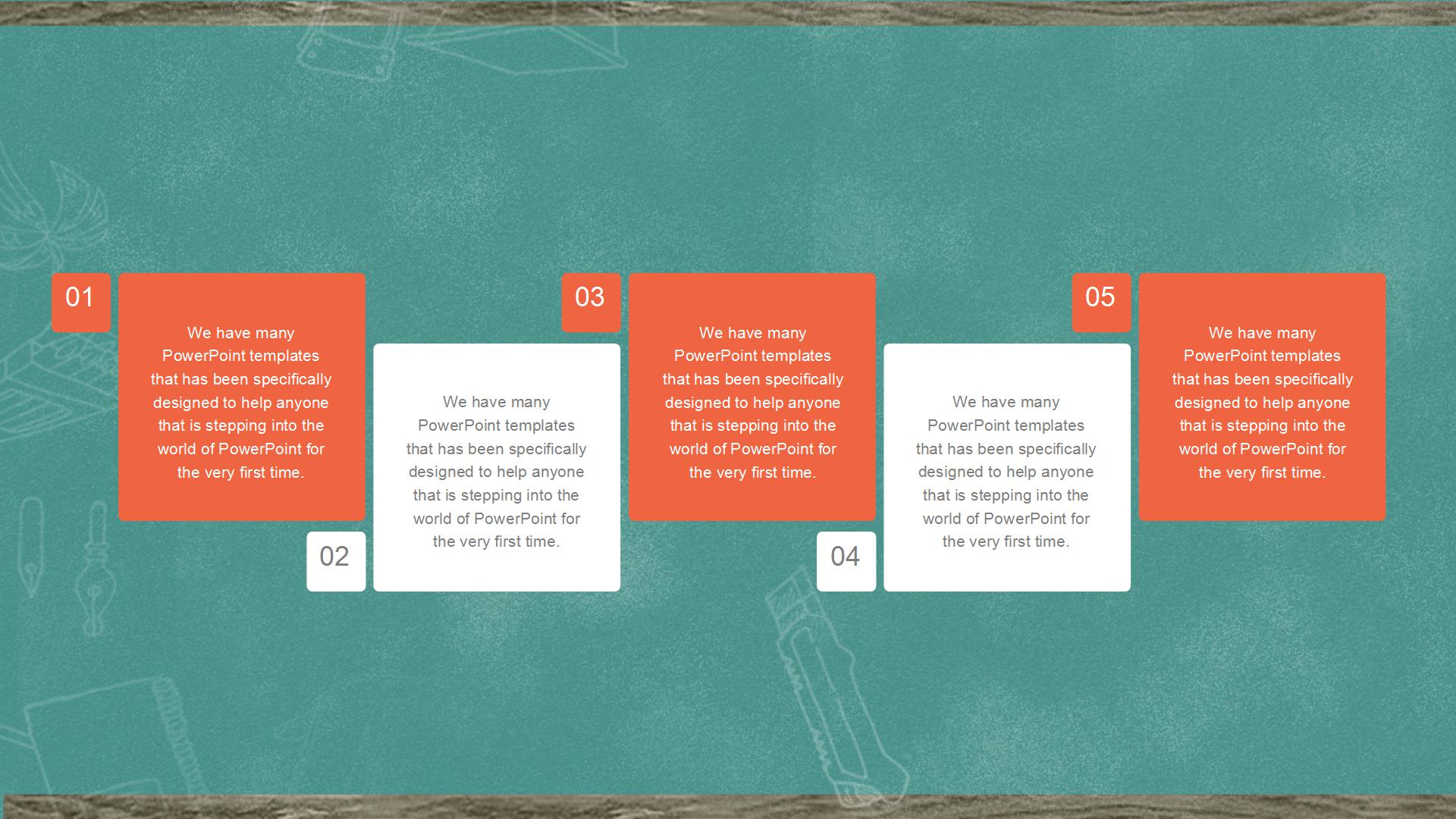 黑板风学校教育教学通用ppt课件模板