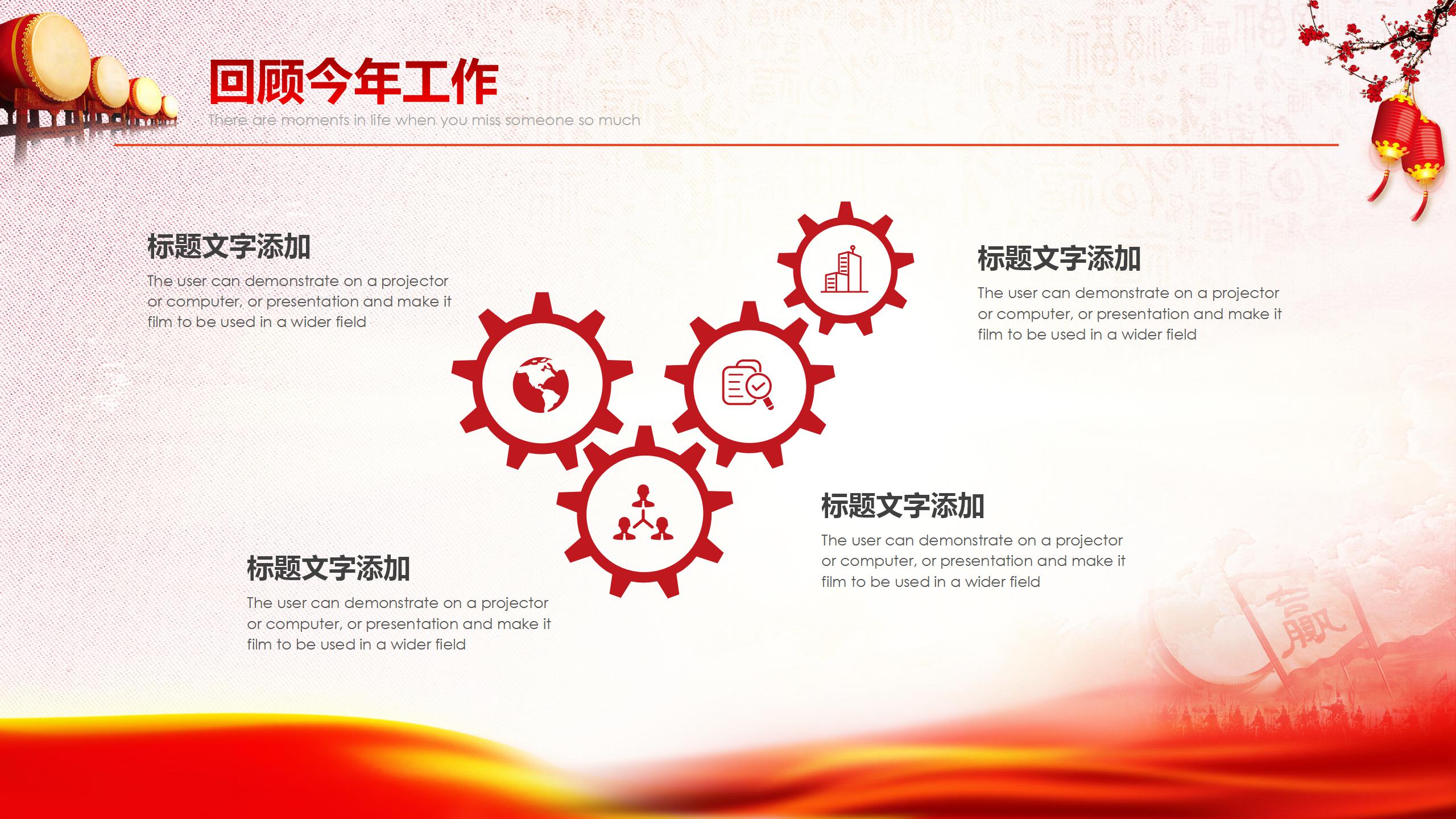 迎战2021年会总结ppt模板