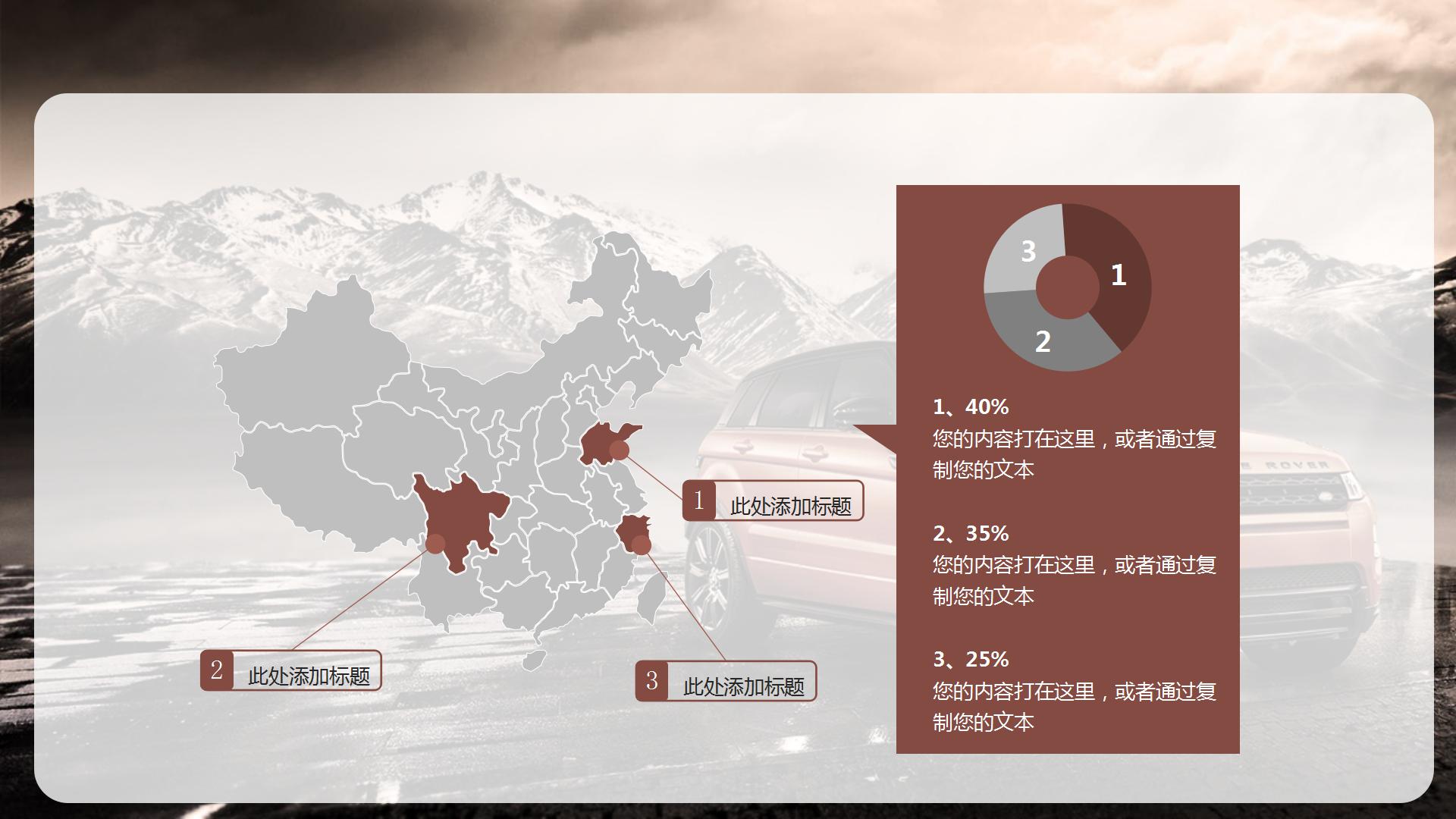 路虎汽车宣传ppt模板