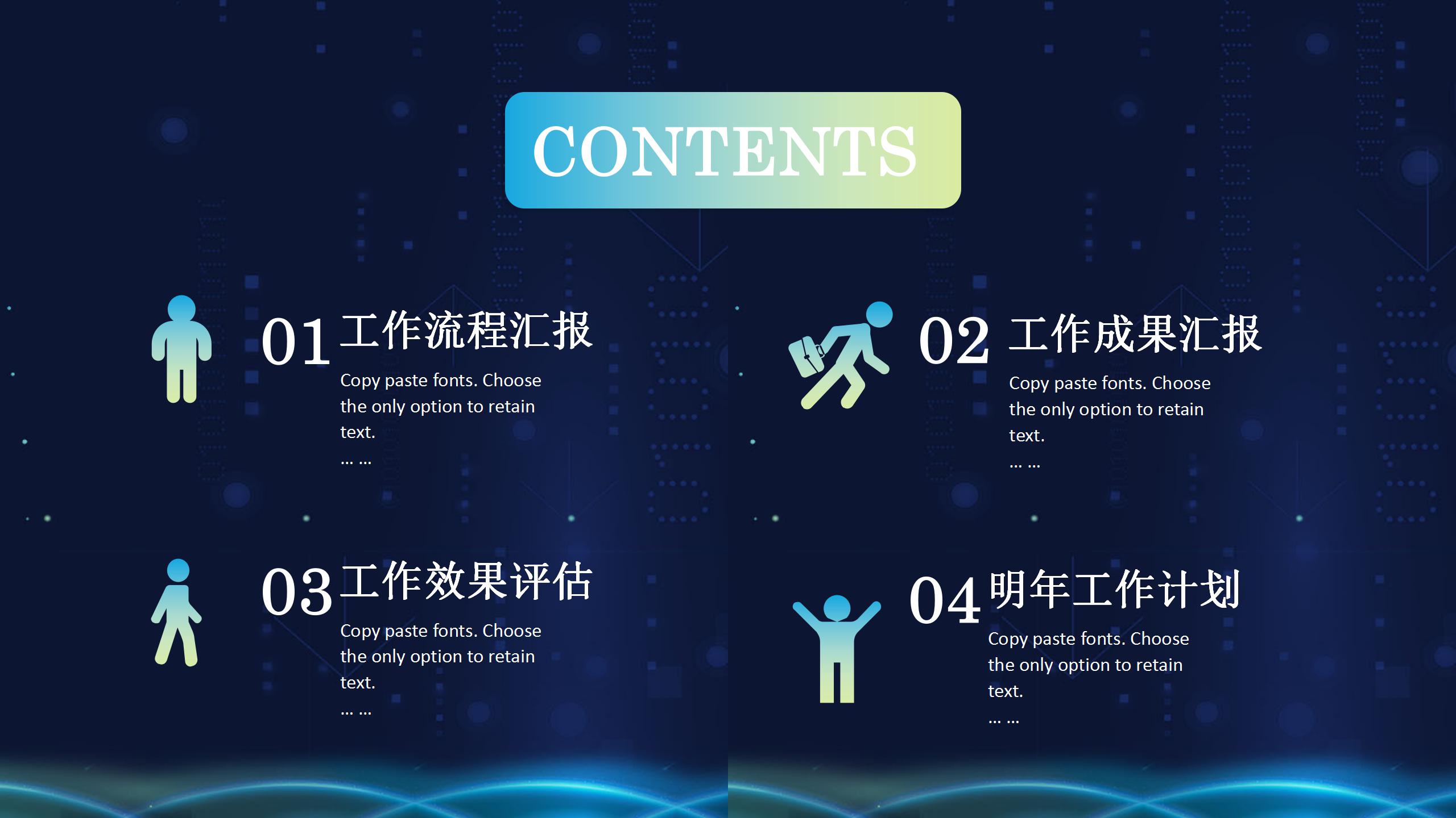 互联网工作汇报PPT模版