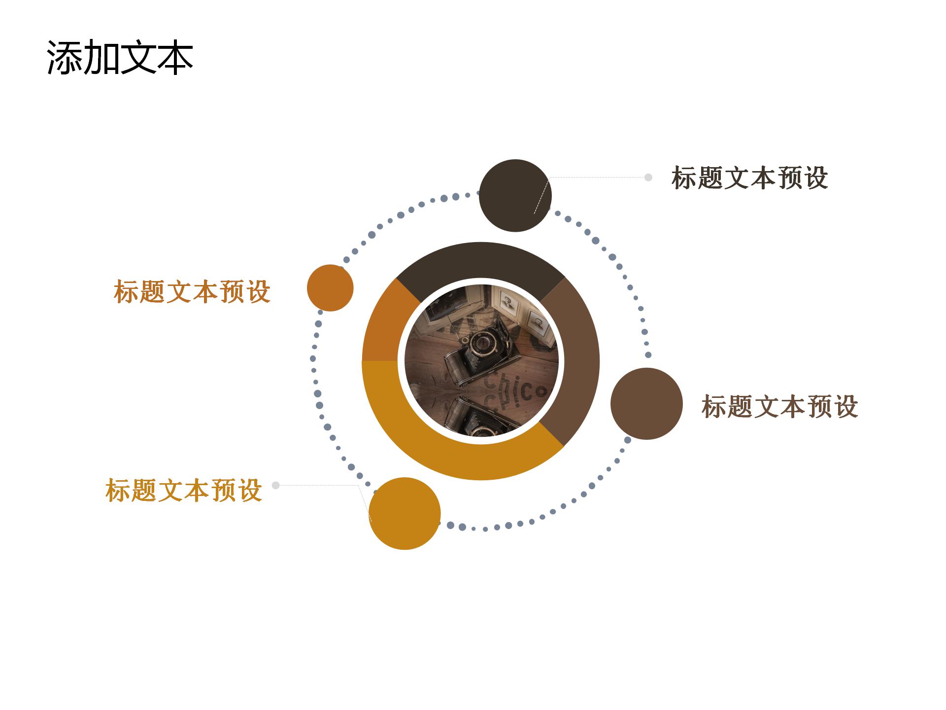 橙色整洁商务指导ppt模板