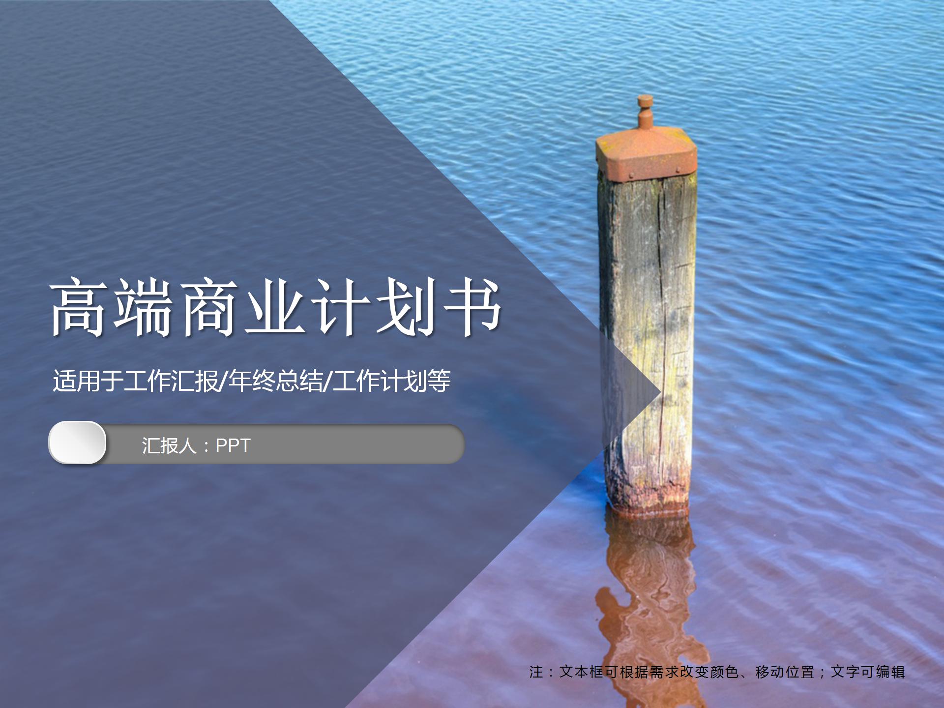 2021高端商业计划书PPT模板