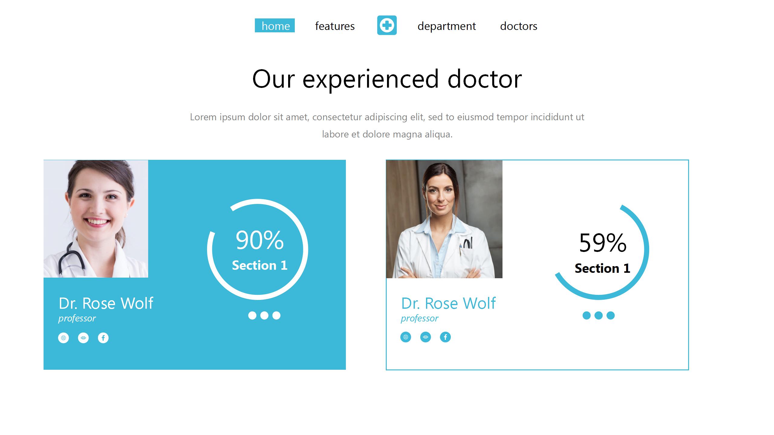 欧美风格医疗的ppt模板