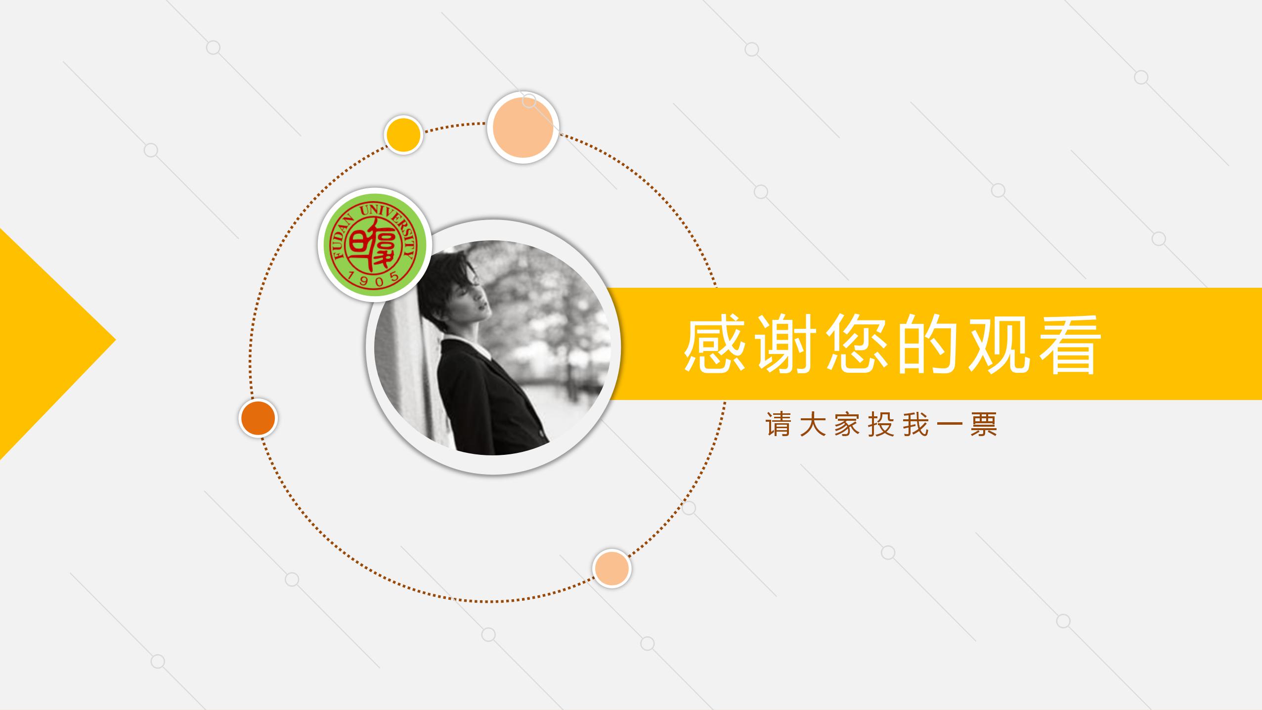 复旦大学学生会竞选自我介绍ppt模板