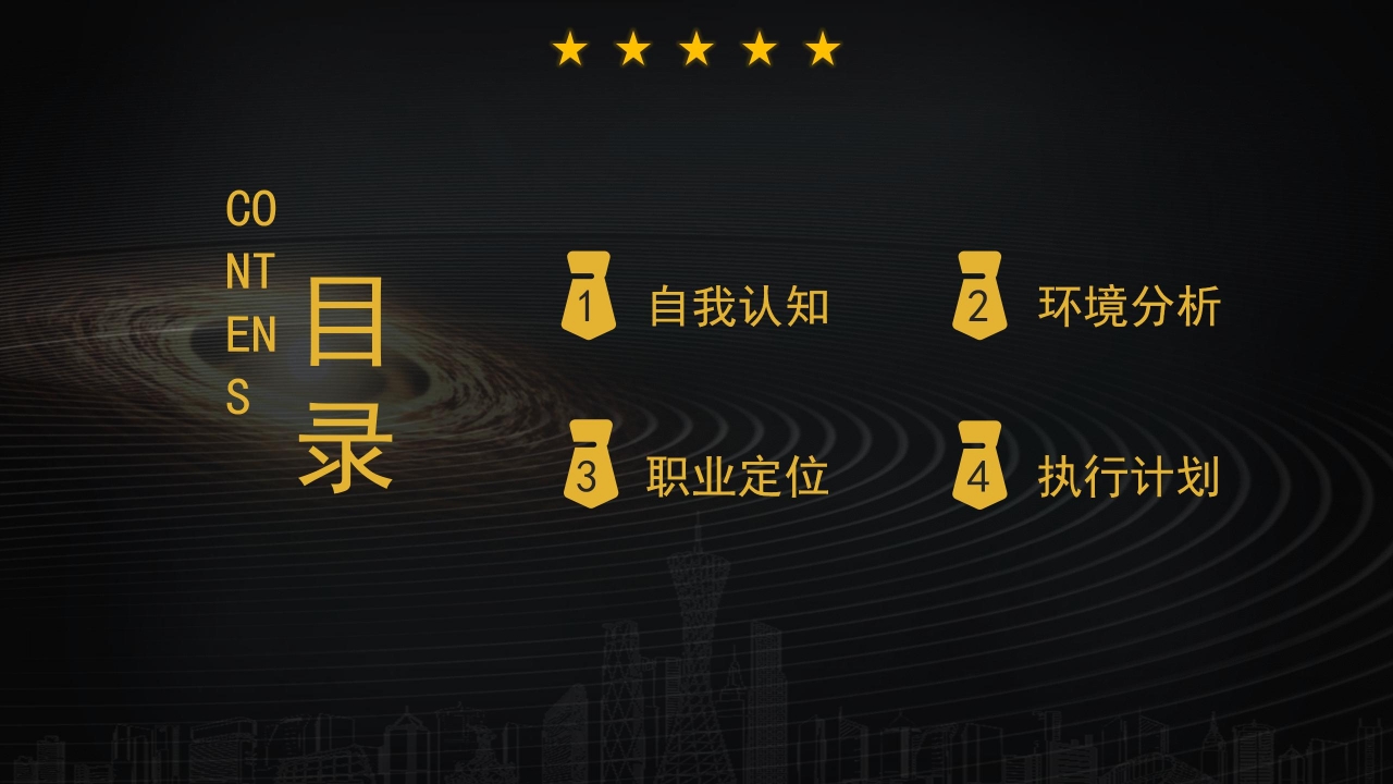 大学生学业人生规划ppt模板