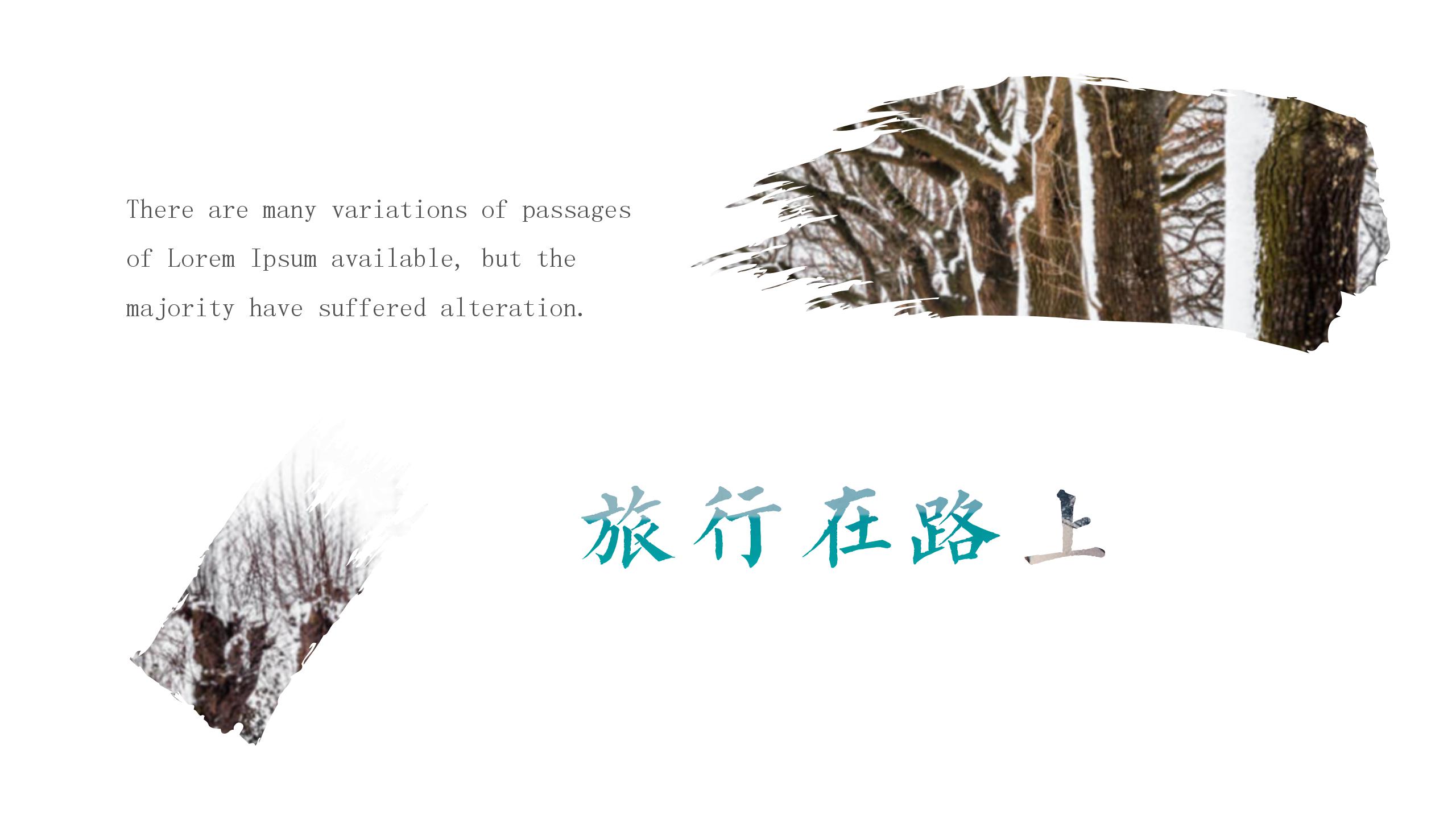 大气商务旅游项目策划ppt模板