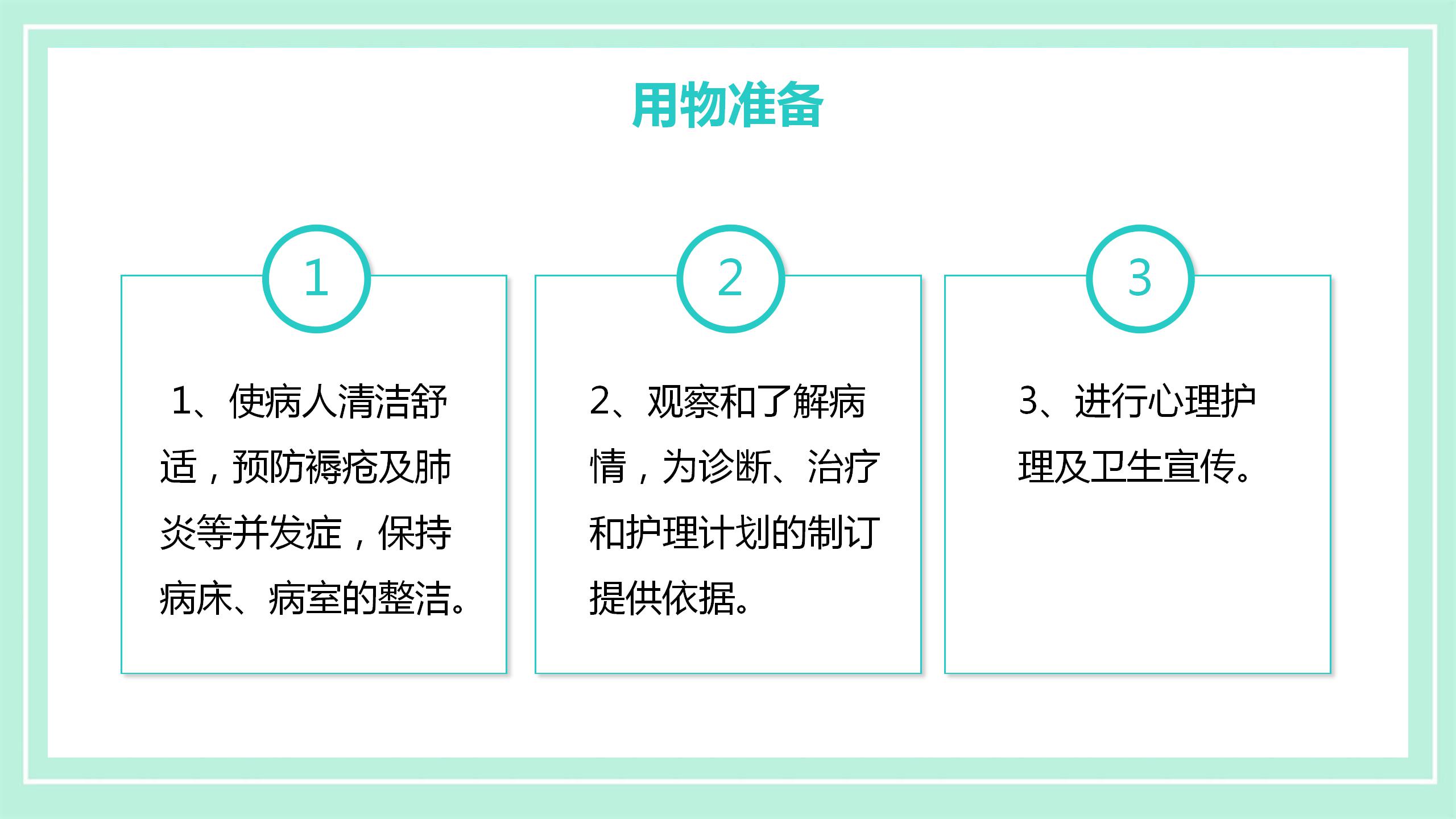 晨间护理查房的护士ppt模板