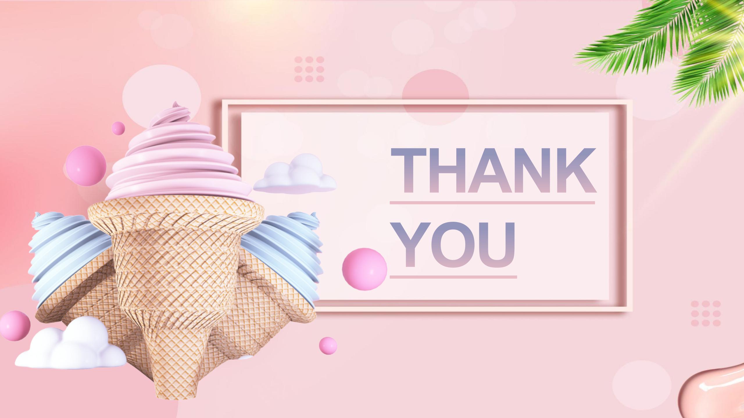 酷暑夏日冰激凌甜点ppt模板