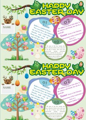 复活节手抄报内容