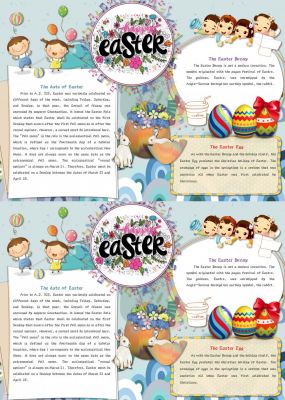 复活节英文小报手抄报