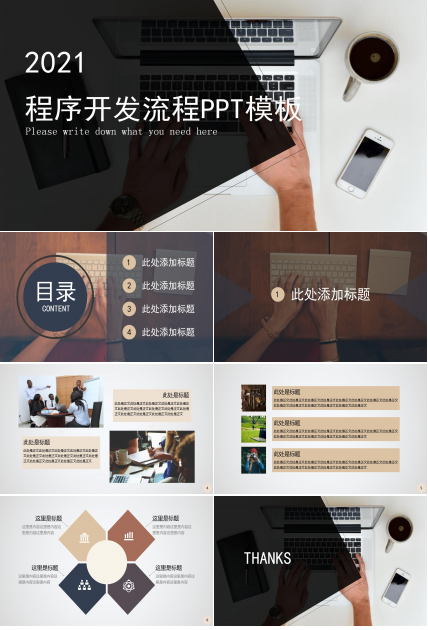 程序开发项目流程ppt模板