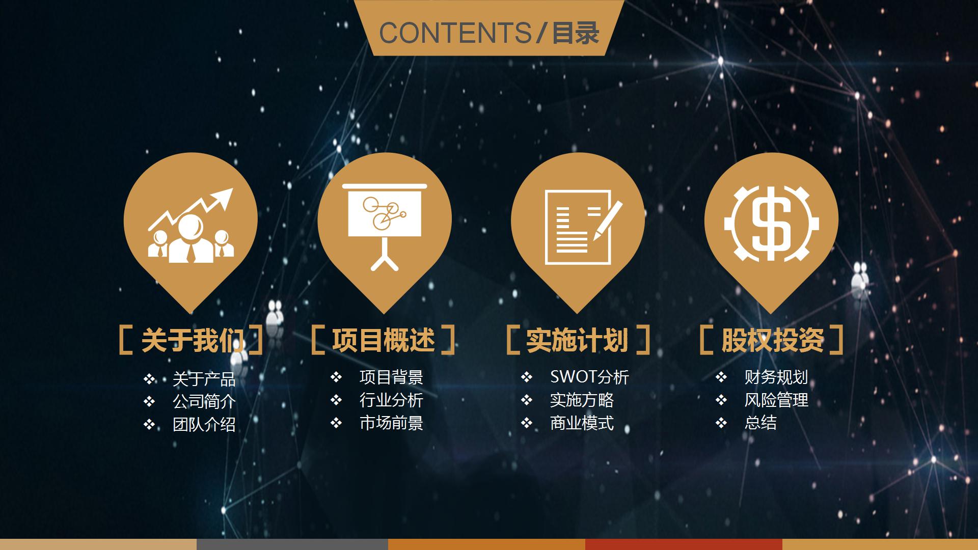 2021创业融资商业计划书ppt模板