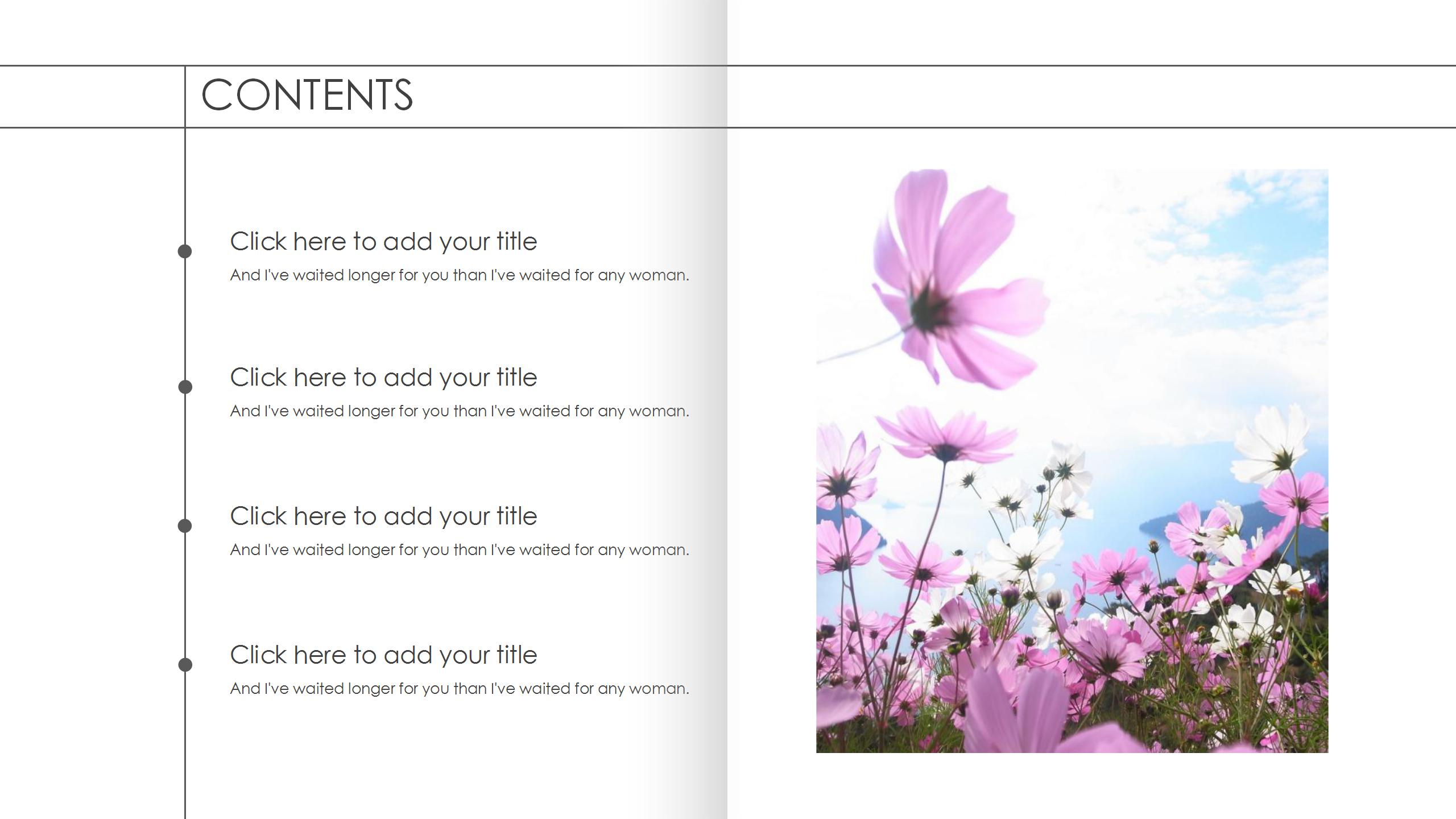 粉色清新时尚杂志风ppt模板