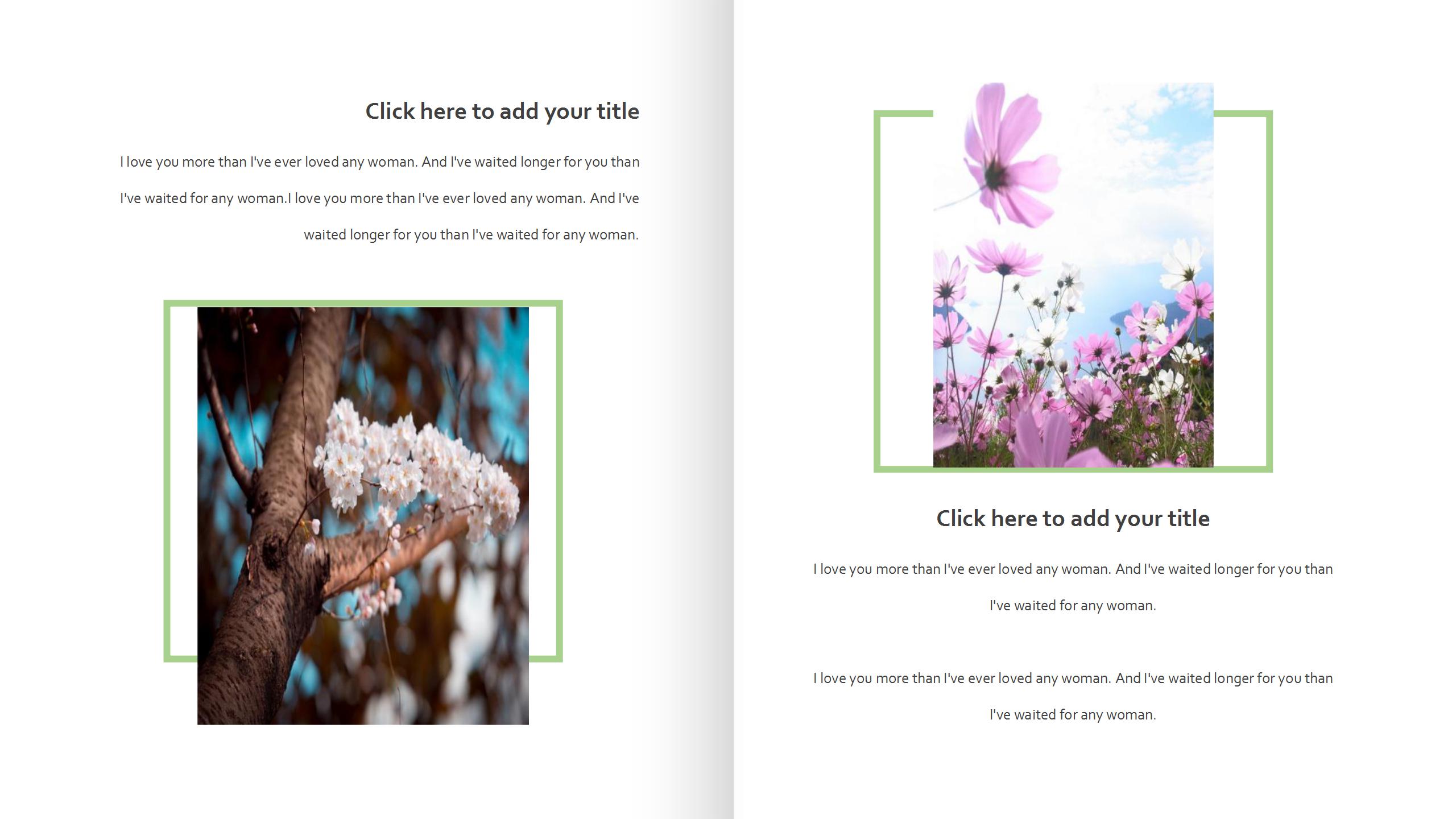 粉色清新时尚杂志风ppt模板