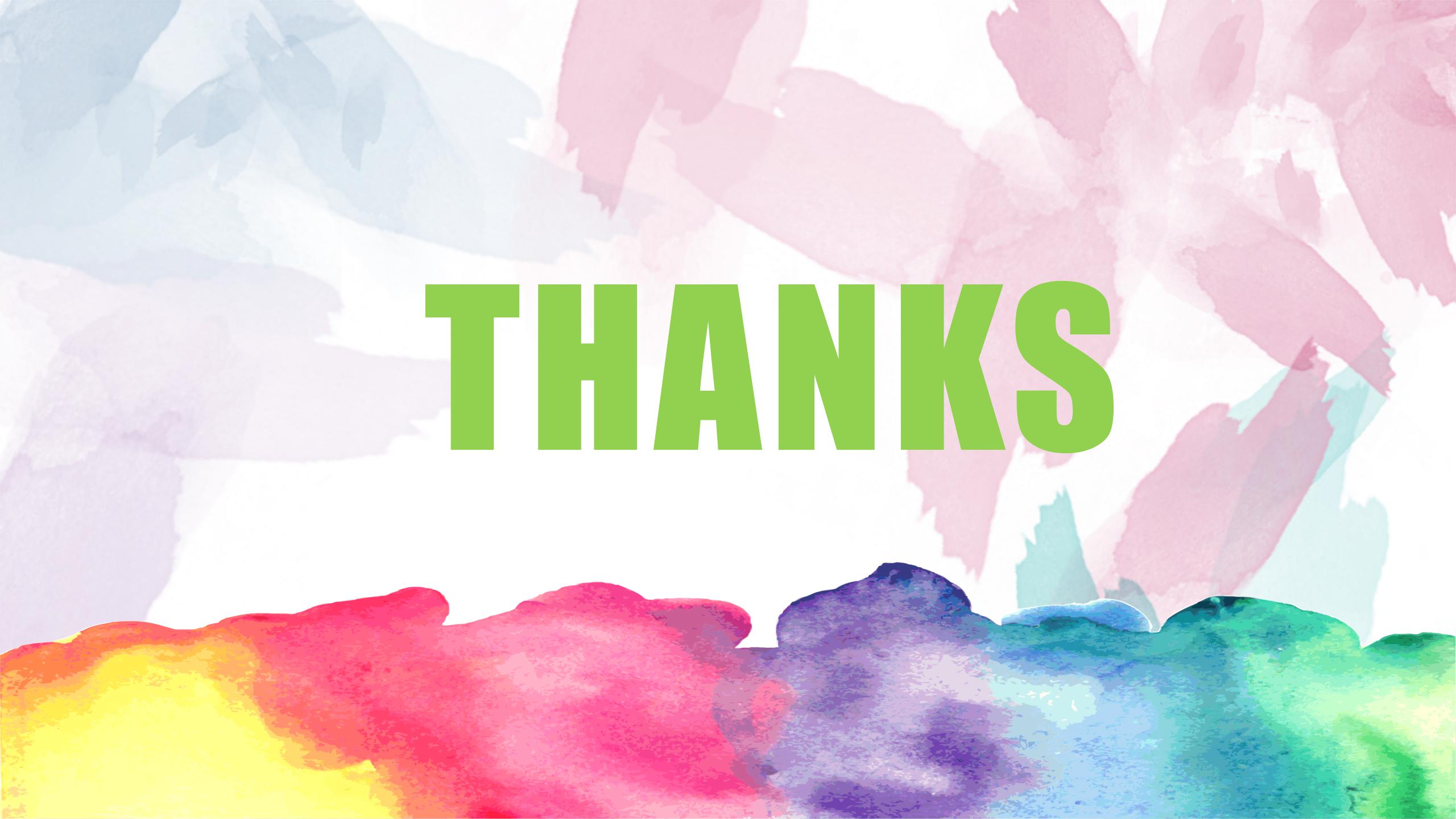 极简水彩风教师教育说课ppt课件模板