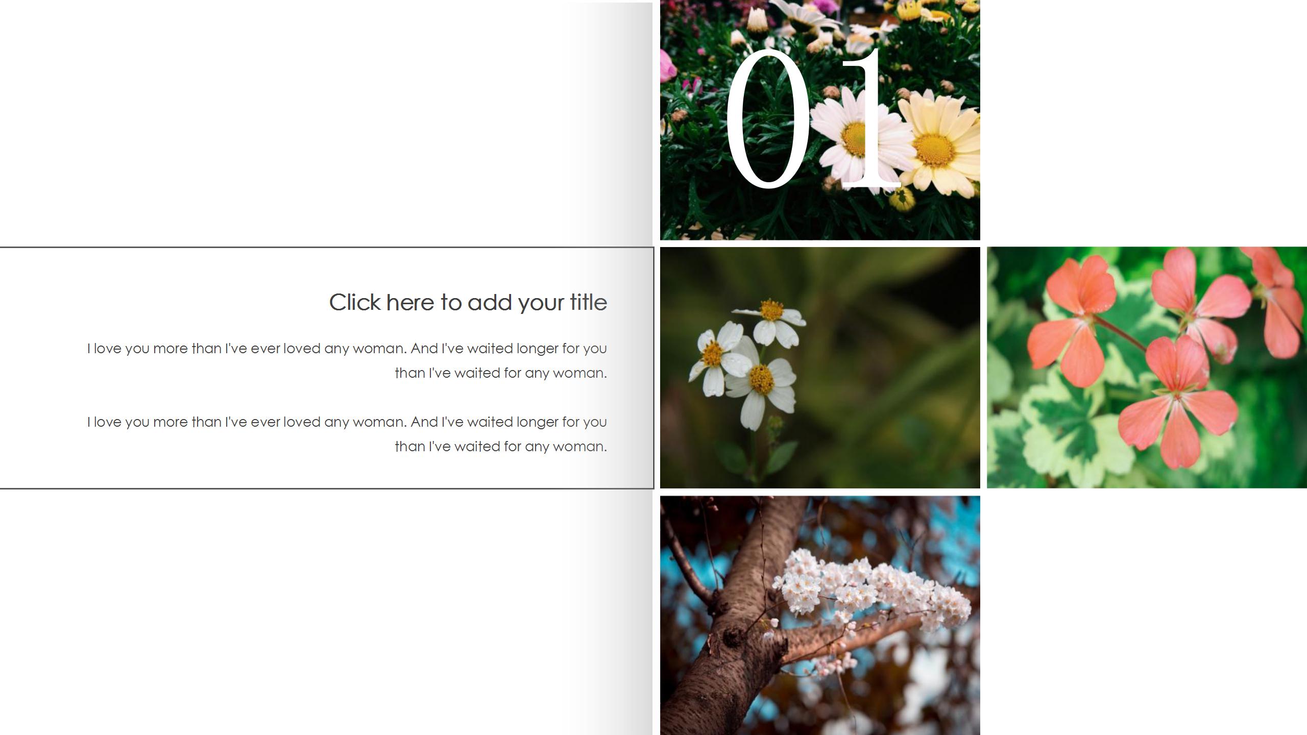 粉色清新时尚杂志风ppt模板