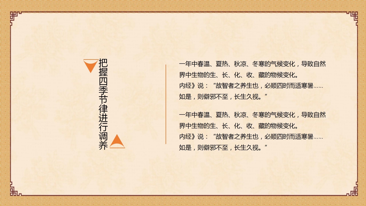 简洁质朴素雅风格养生ppt模板