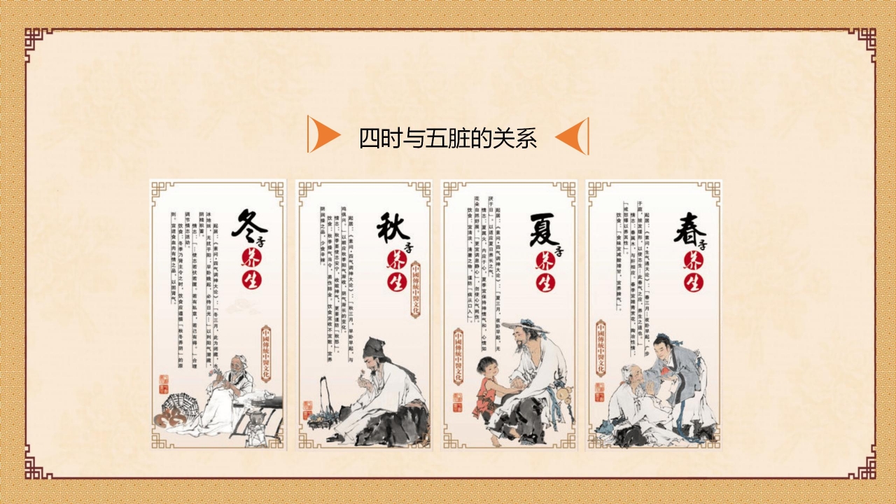 简洁质朴素雅风格养生ppt模板