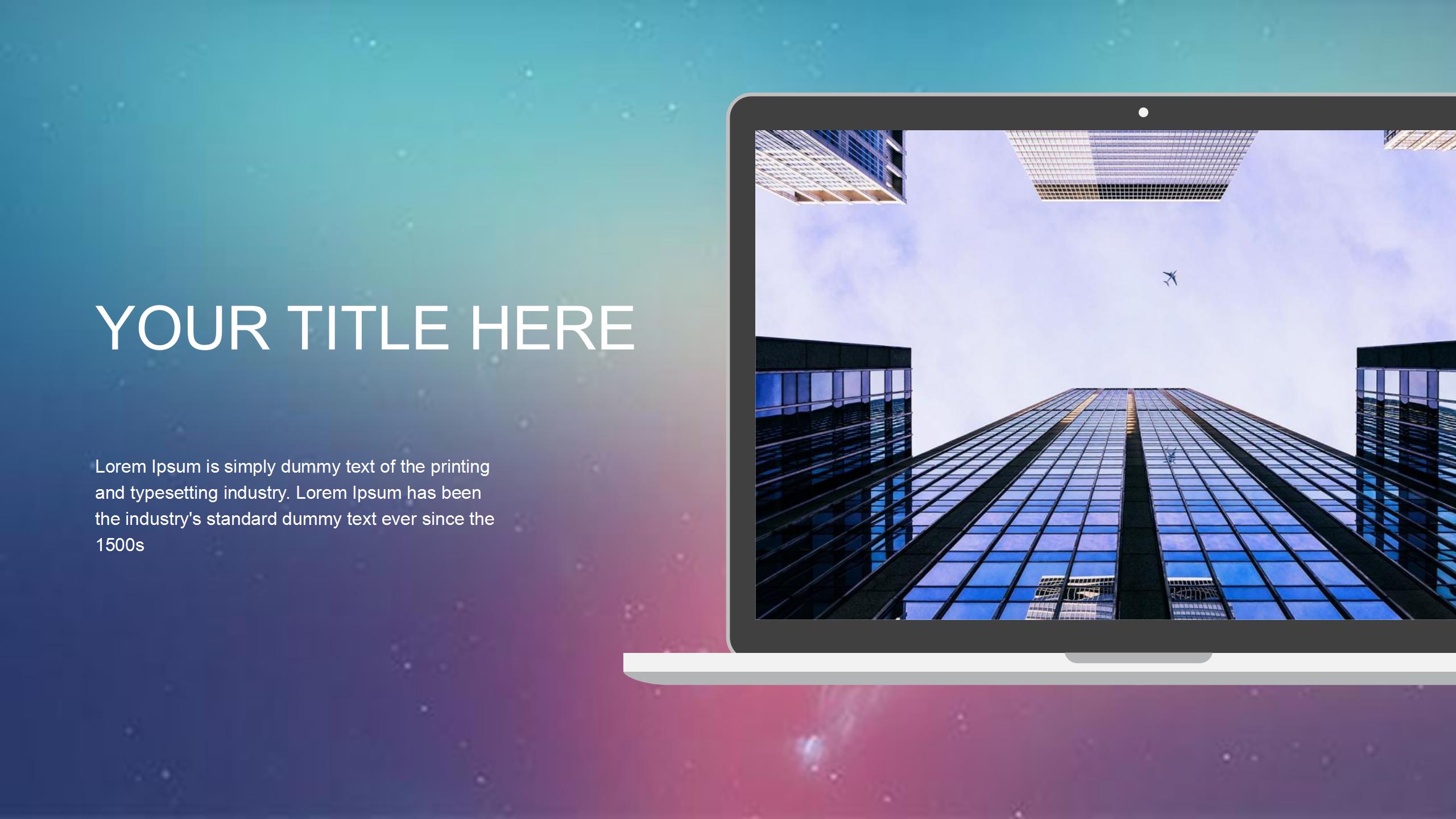 时尚极简ios苹果风ppt模板