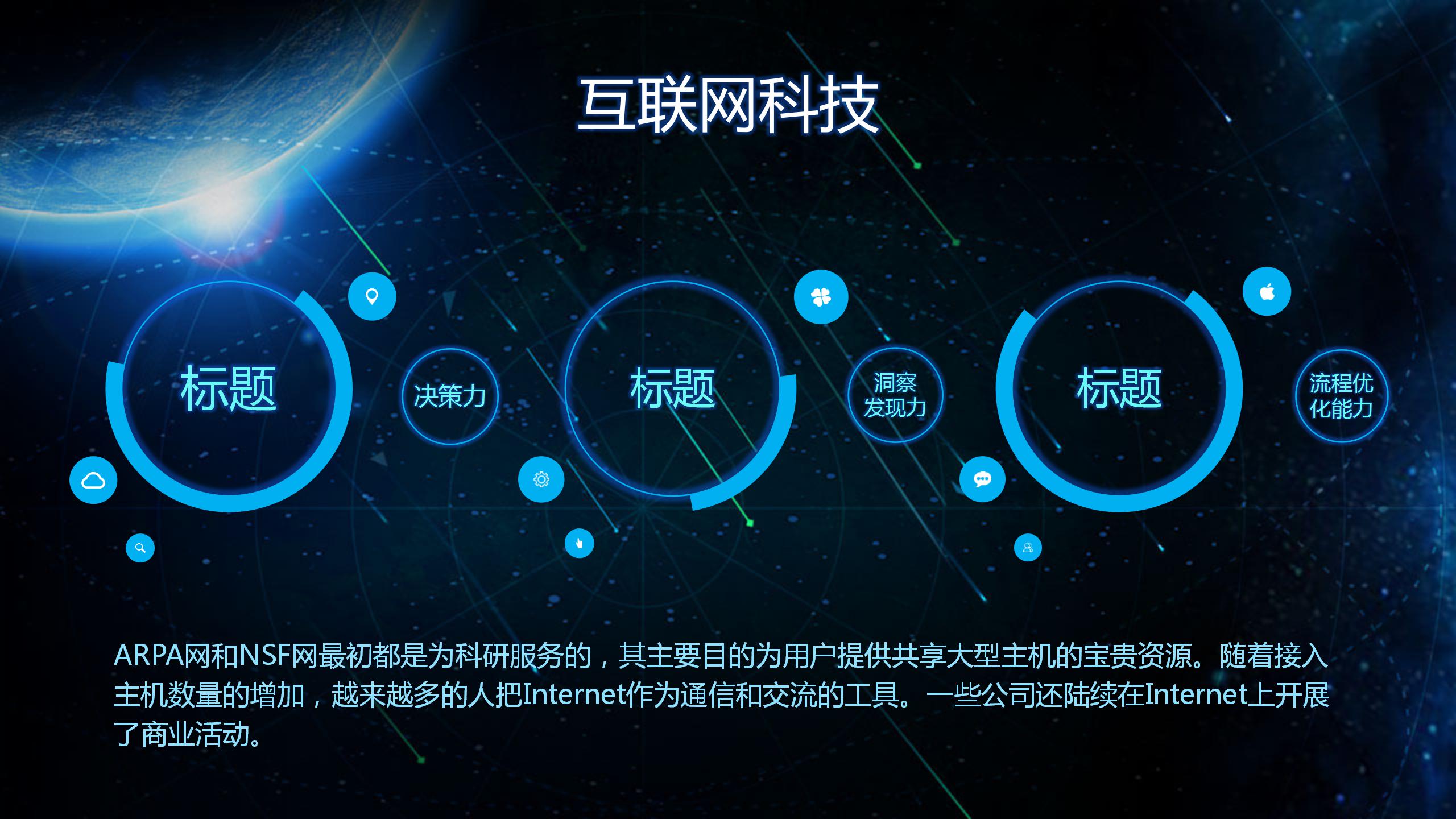 高新科技公司推广ppt制作模板