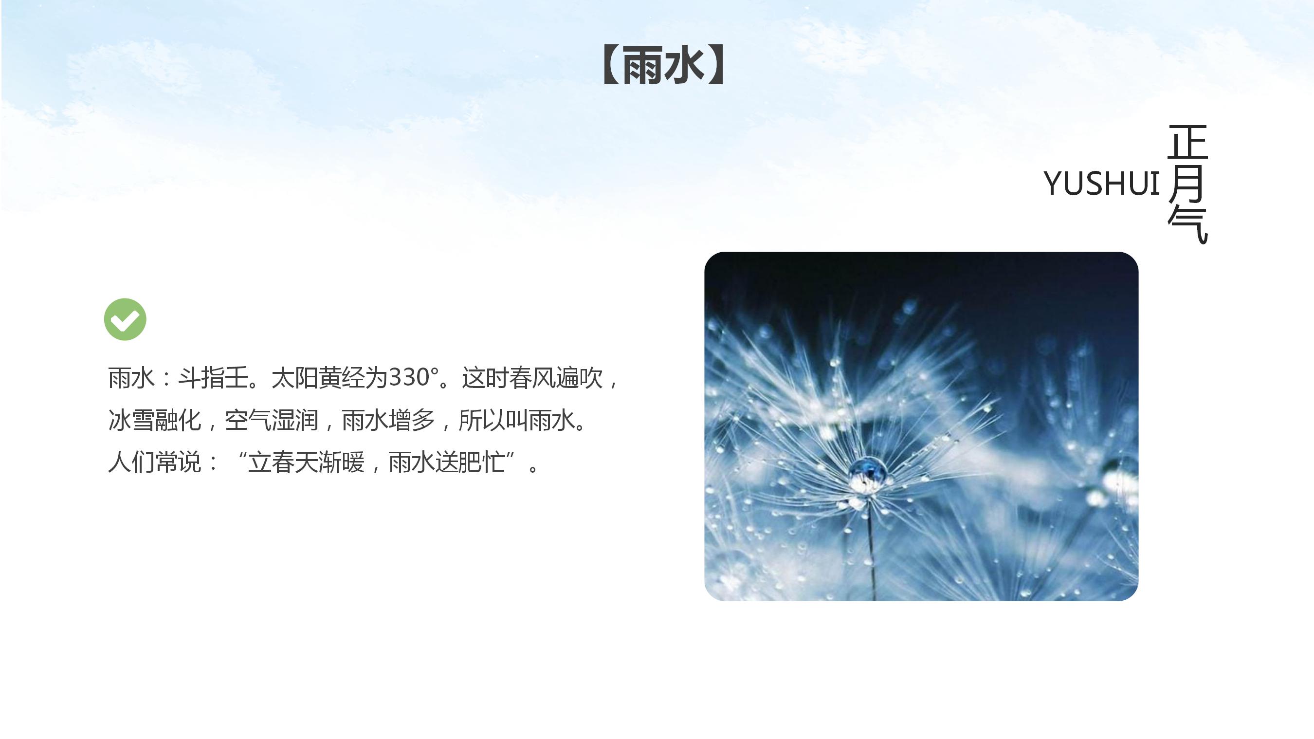 简约清新二十四节气清明节ppt模板