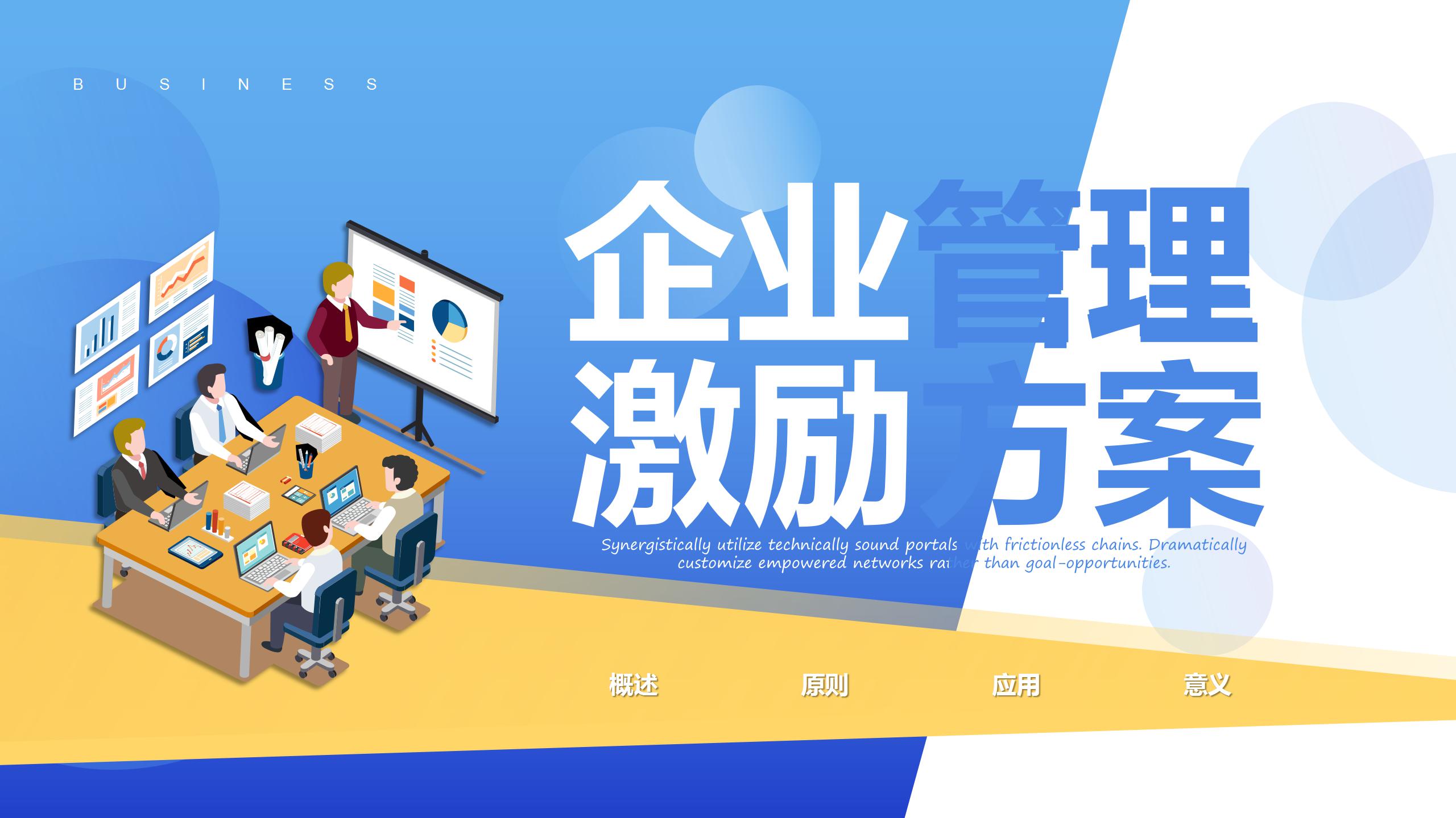 企业员工管理激励方案ppt模板